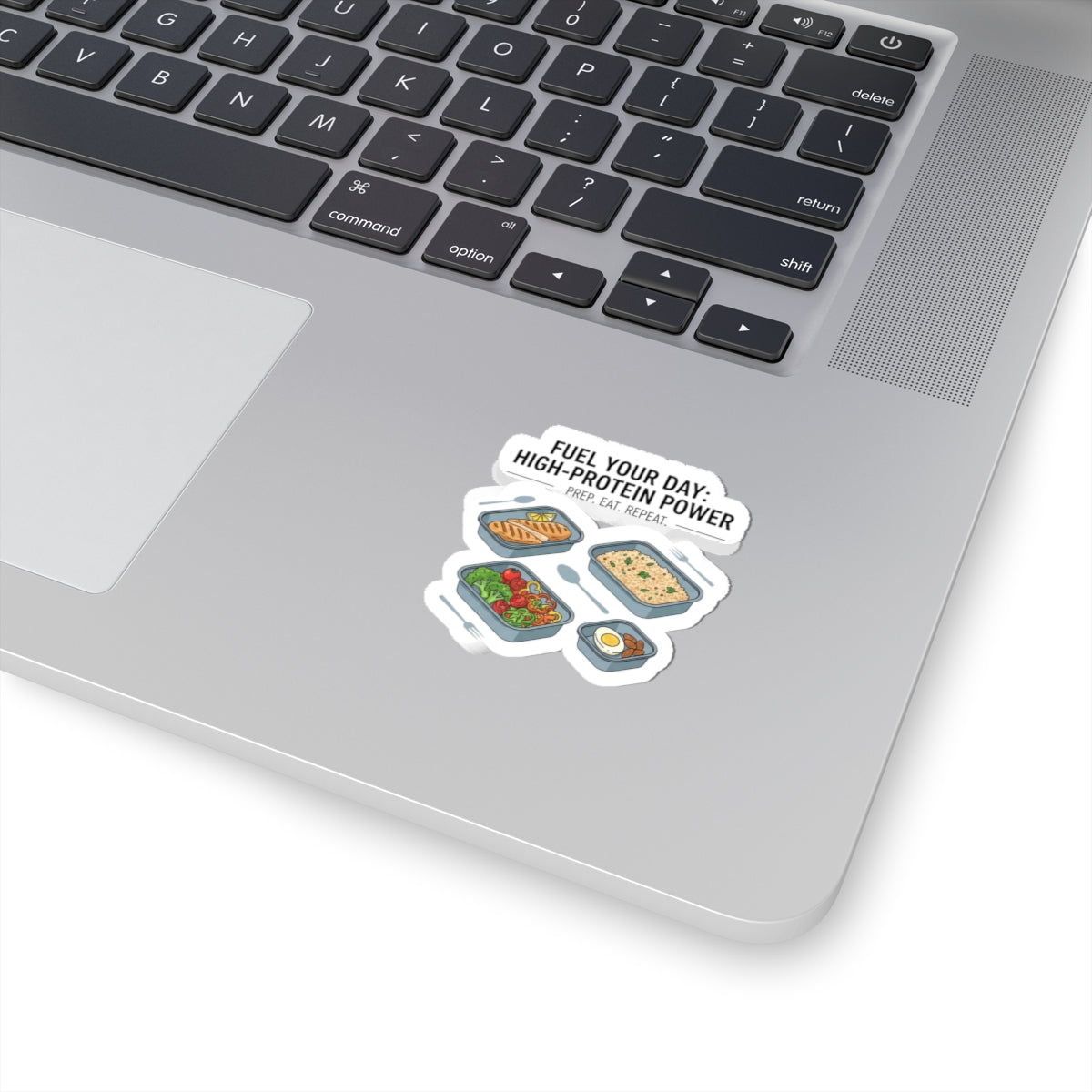High-Protein Meal Prep Sticker - Laptop sticker protein breakfast- macro icons