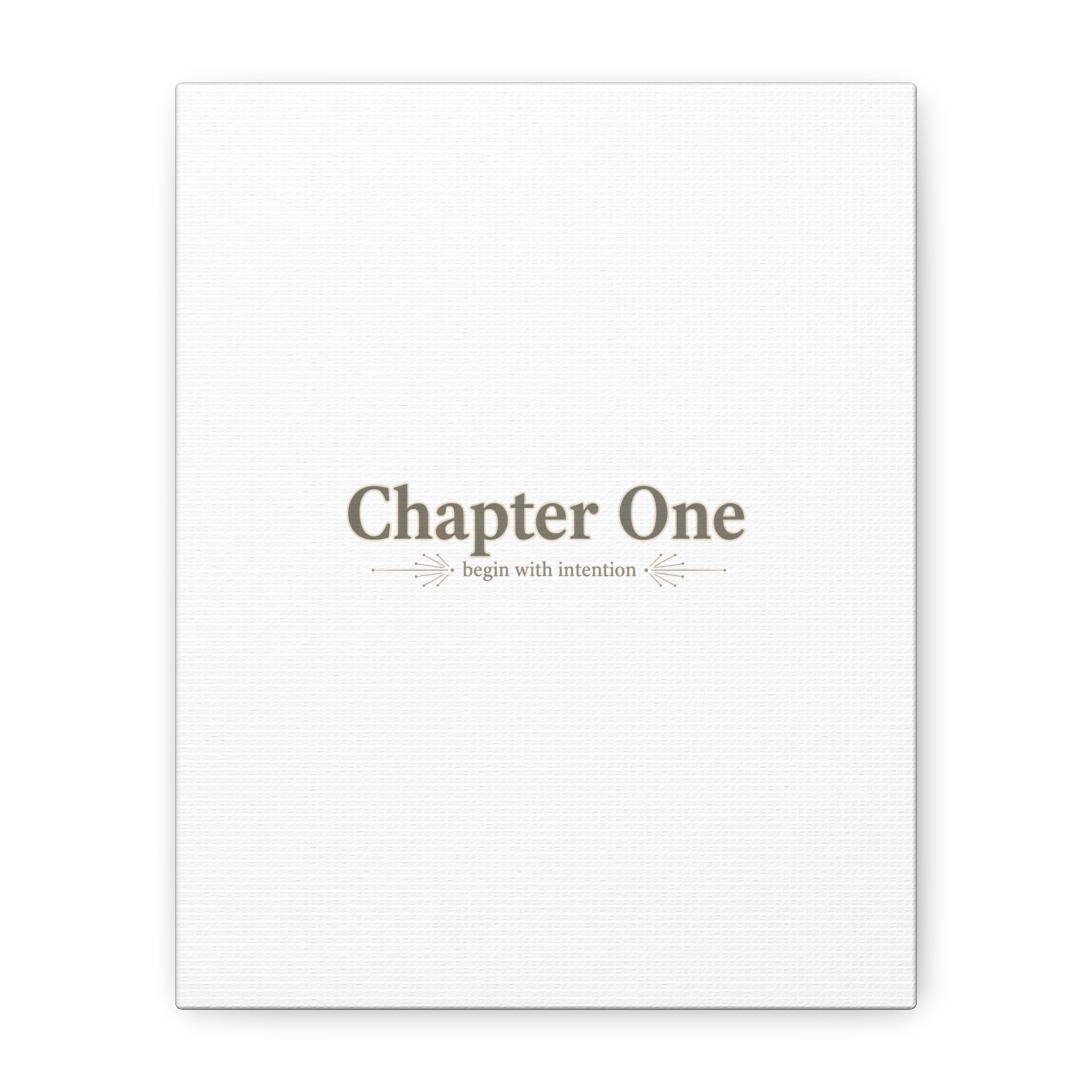 Chapter One Typography Canvas - Retro Serif Literary Aesthetic - Bookish and typography - Minimal Text canvas
