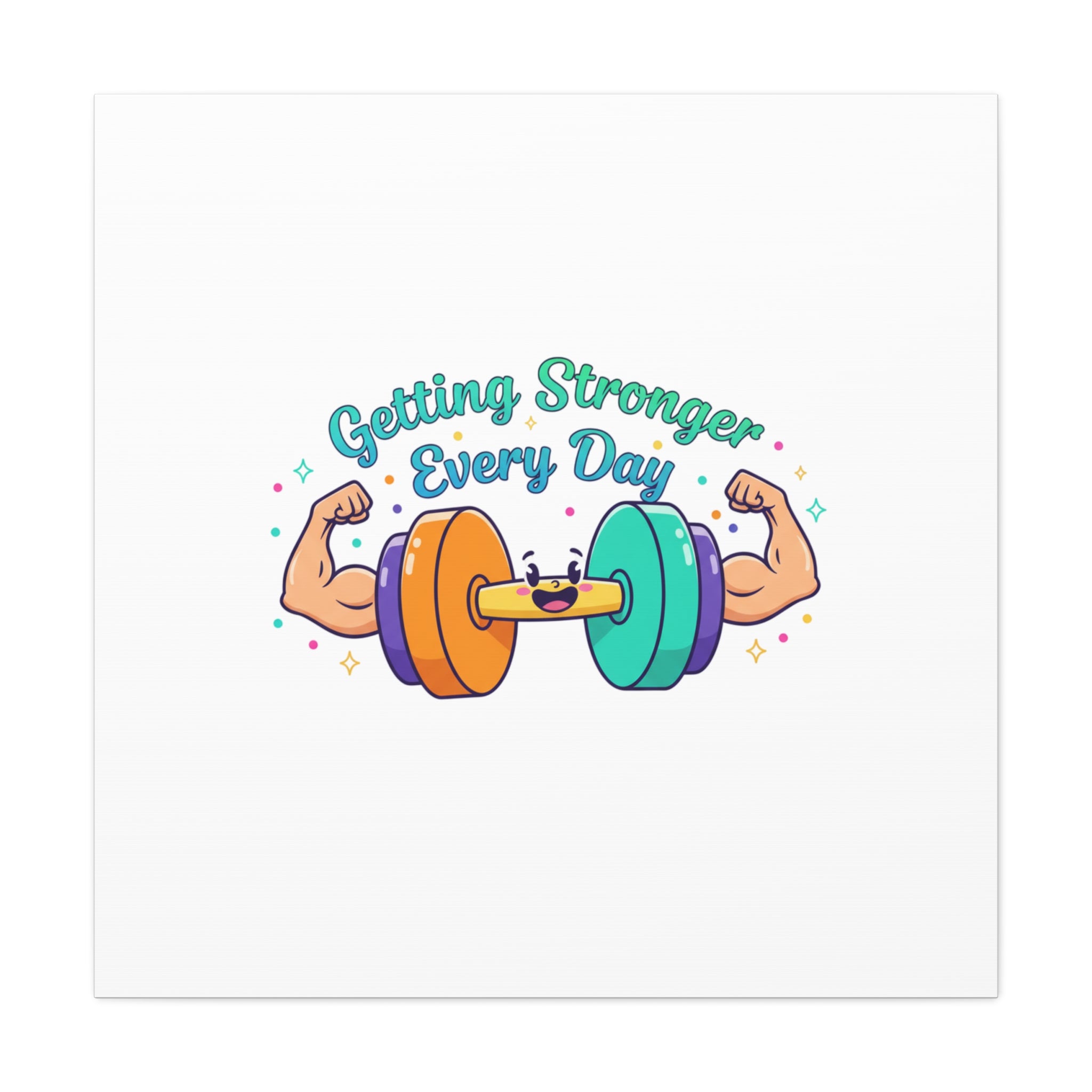Getting Stronger Every Day Canvas - Gym Comeback -  Start Small Fitness Art Gym fitness Canvas