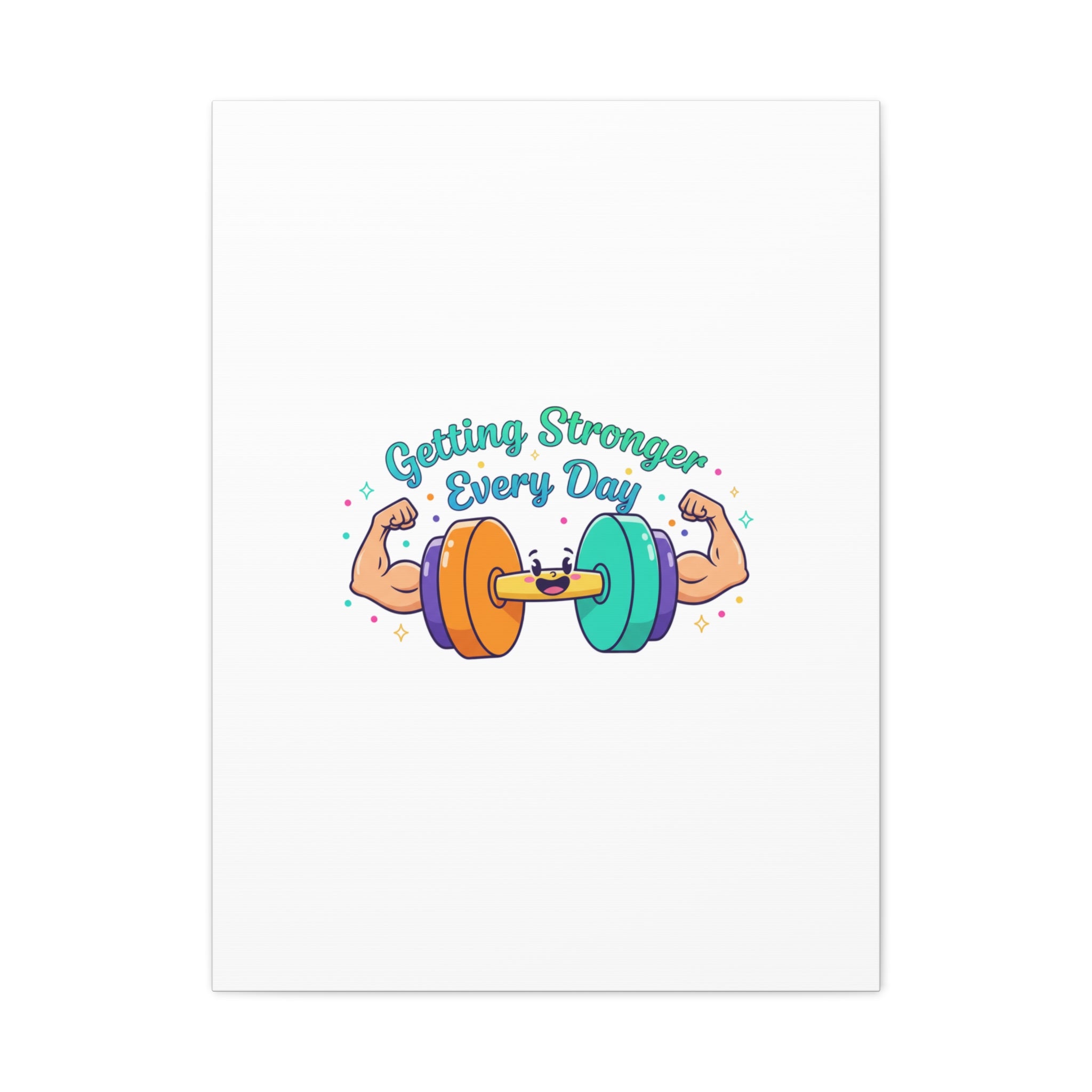 Getting Stronger Every Day Canvas - Gym Comeback -  Start Small Fitness Art Gym fitness Canvas