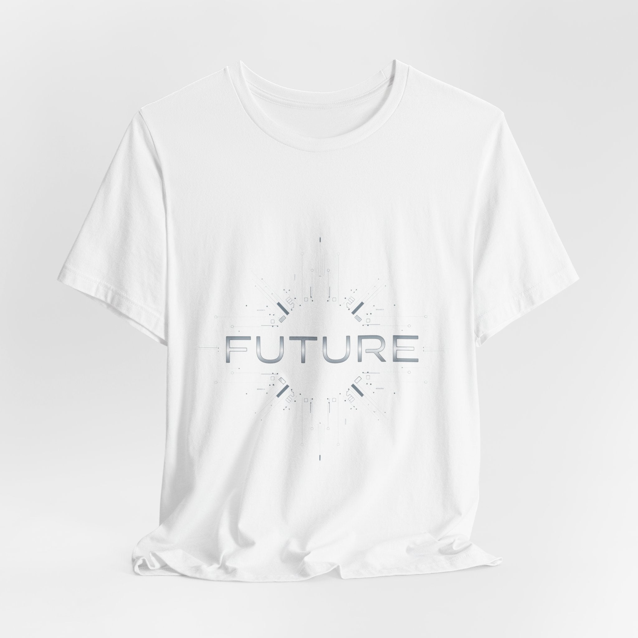 Future text, Cyber Chrome Tee | Cyber Y2K Minimalism
