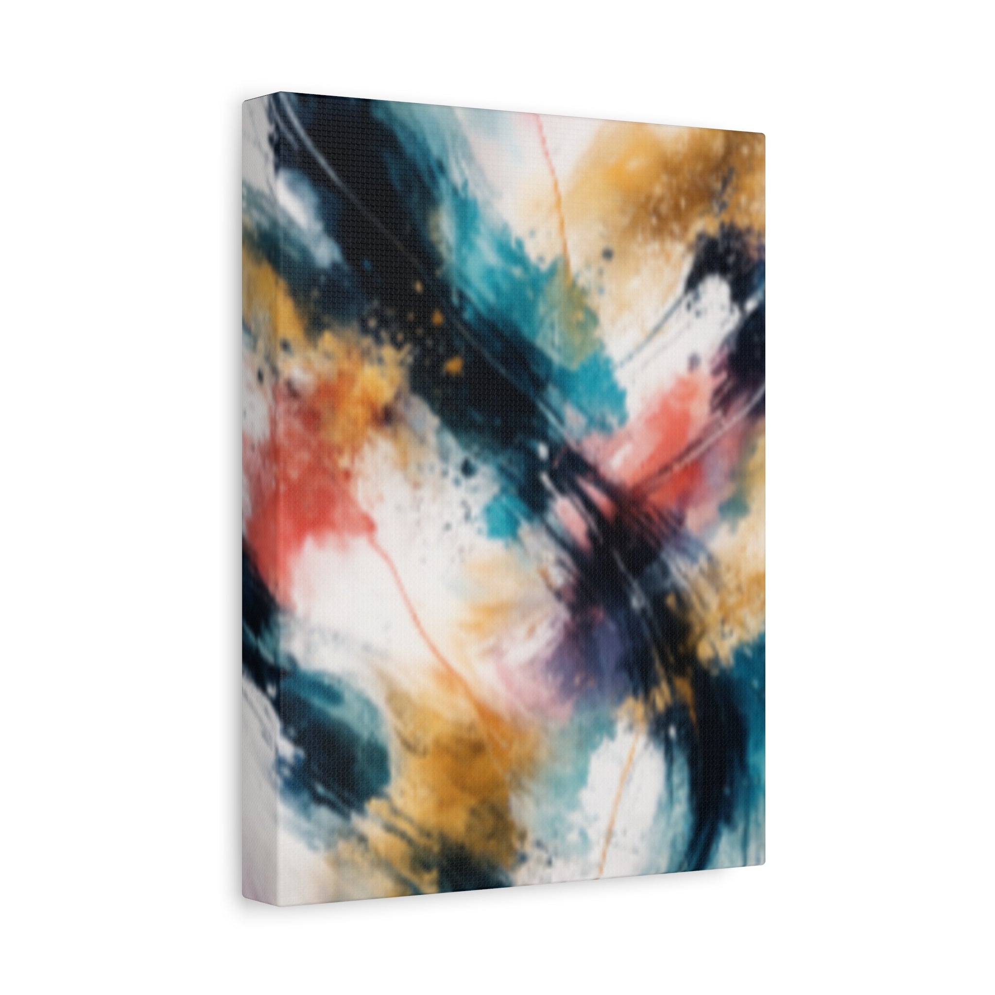 Abstract Color Splash Matte Canvas Print - Vibrant Modern Wall Art - Bedroom decor canvas