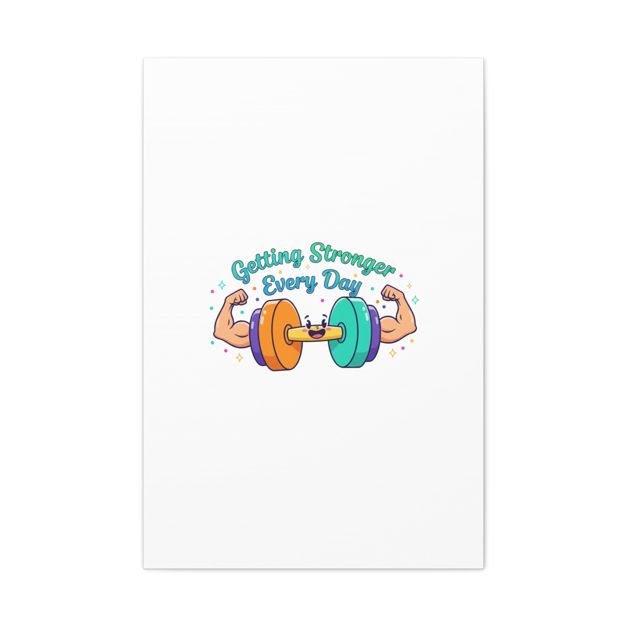 Getting Stronger Every Day Canvas - Gym Comeback -  Start Small Fitness Art Gym fitness Canvas