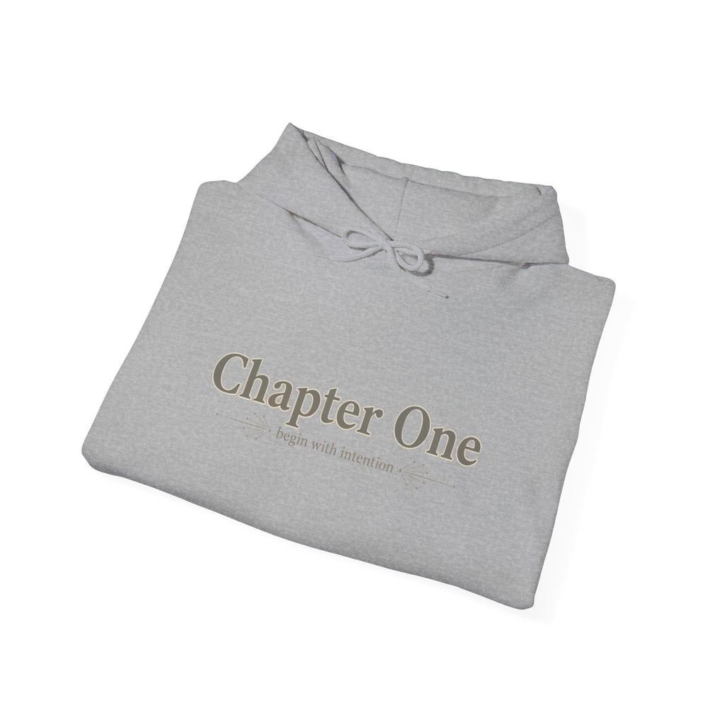 Chapter One Hoodie | serif font shirt, literary aesthetic design