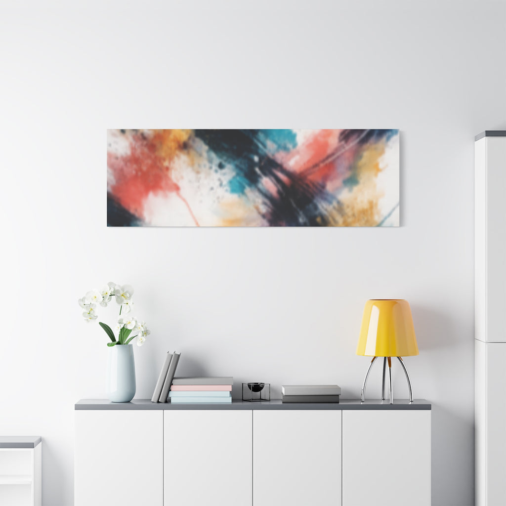 Abstract Color Splash Matte Canvas Print - Vibrant Modern Wall Art - Bedroom decor canvas