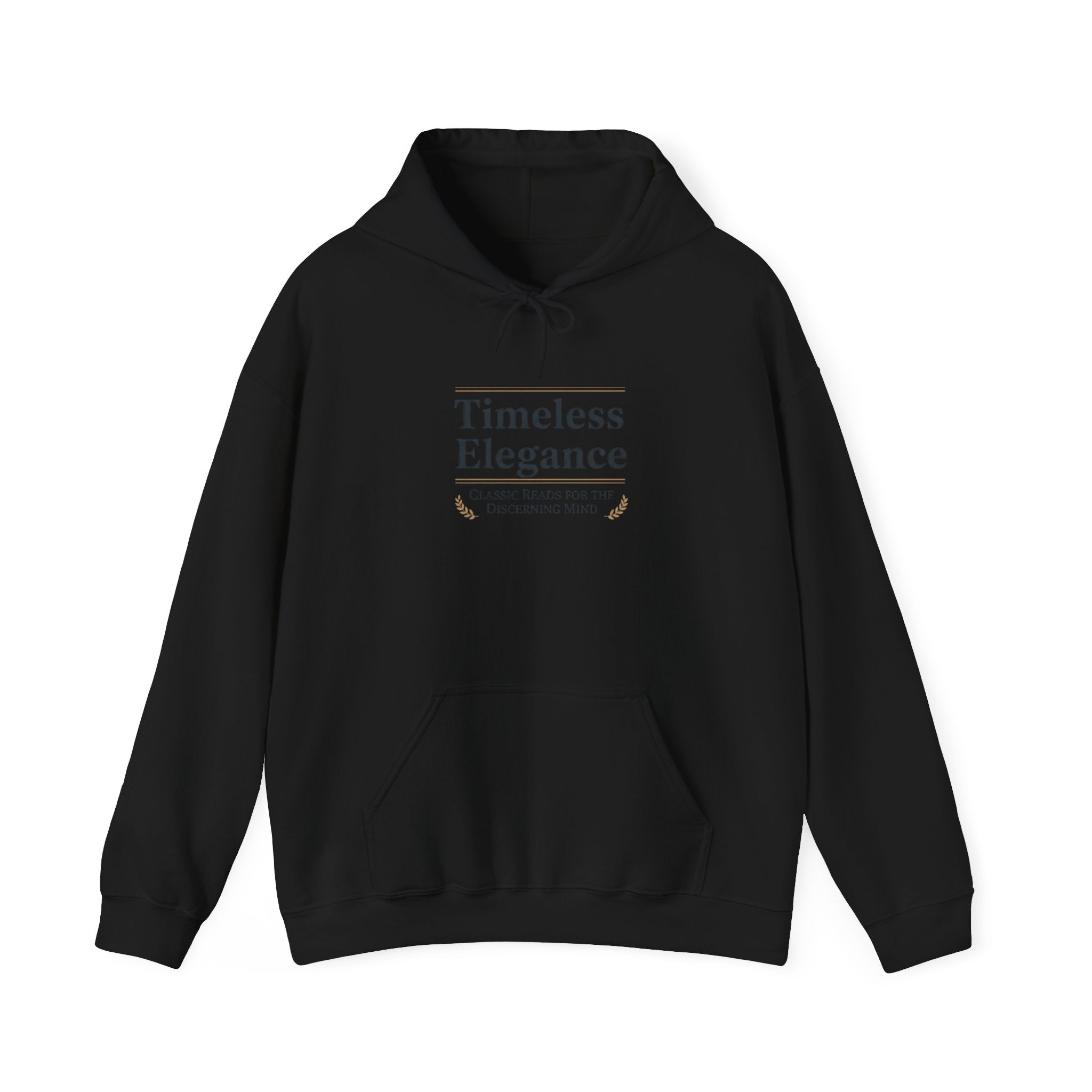 Timeless Elegance Hoodie - Serif Font Shirt, literary - Aesthetic design - Bookish calm Hooded shirt