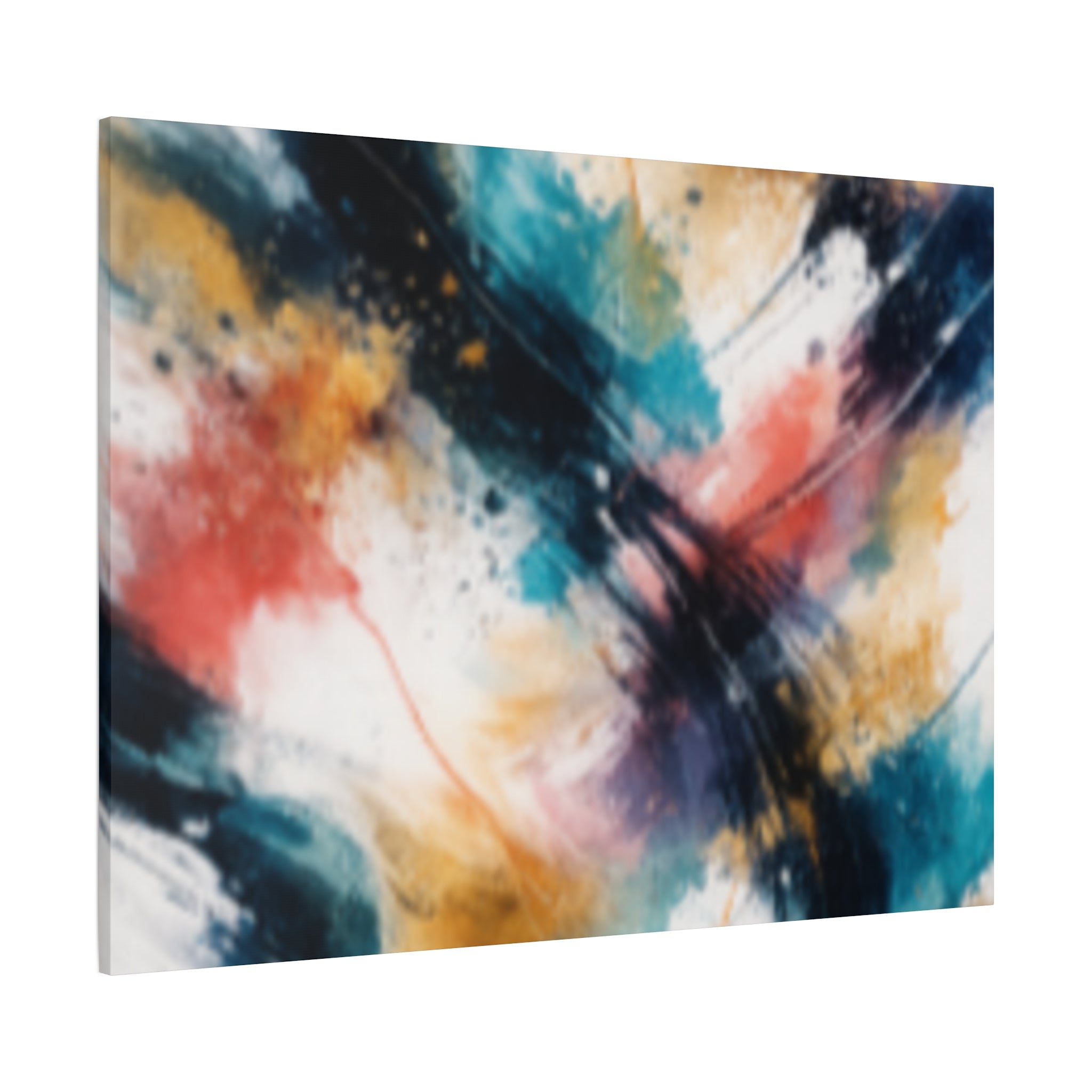 Abstract Color Splash Matte Canvas Print - Vibrant Modern Wall Art - Bedroom decor canvas