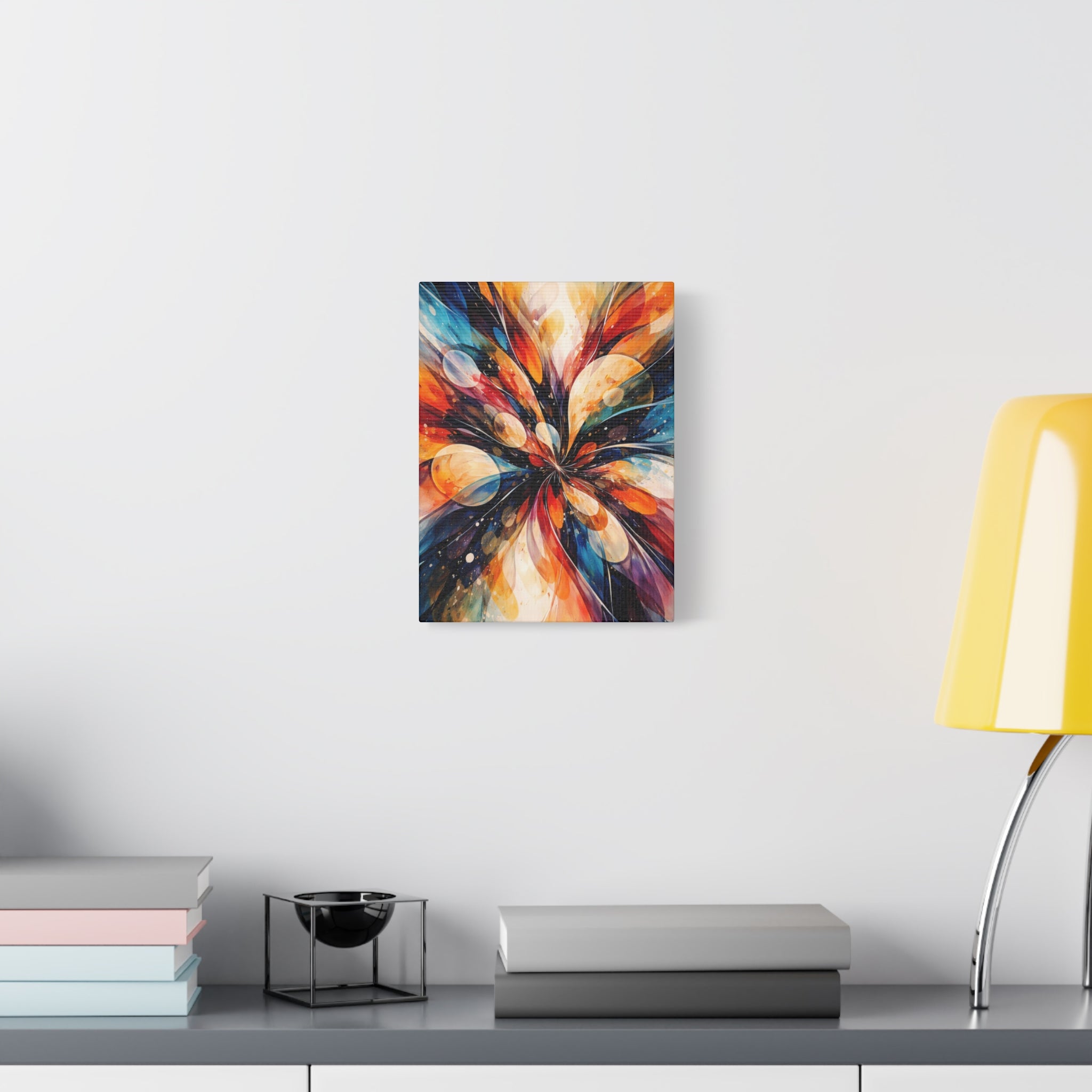 Colorful Abstract Wall Art Canvas – Modern Vibrant Home Decor Painting - Matte Canvas Stretched, 1.25"