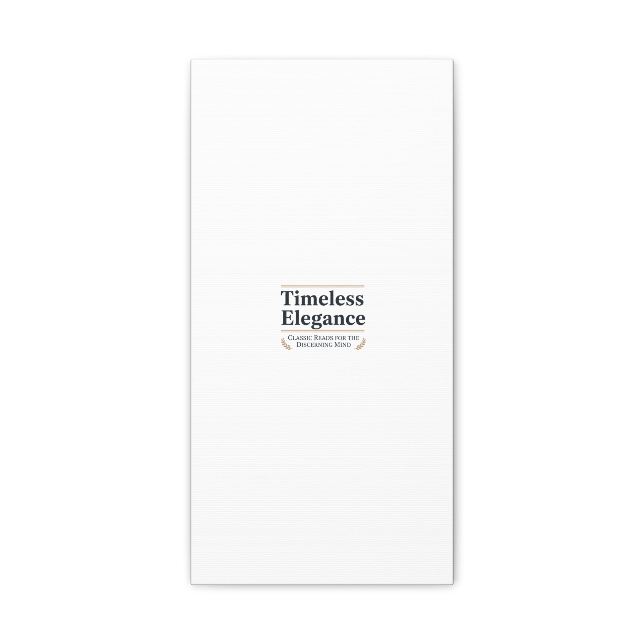 Timeless Elegance Canvas - Retro Serif Typography - Literary Aesthetic Luxury Canvas
