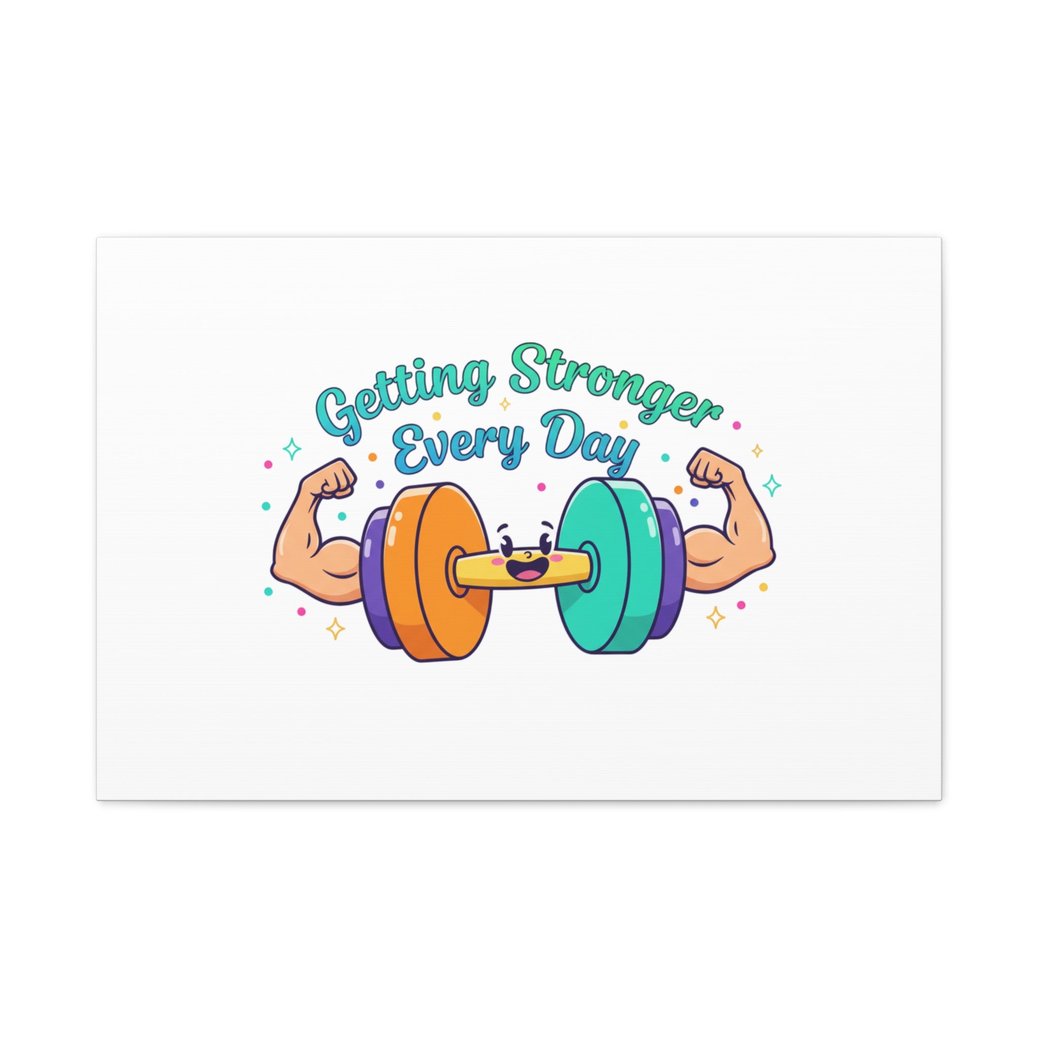 Getting Stronger Every Day Canvas - Gym Comeback -  Start Small Fitness Art Gym fitness Canvas