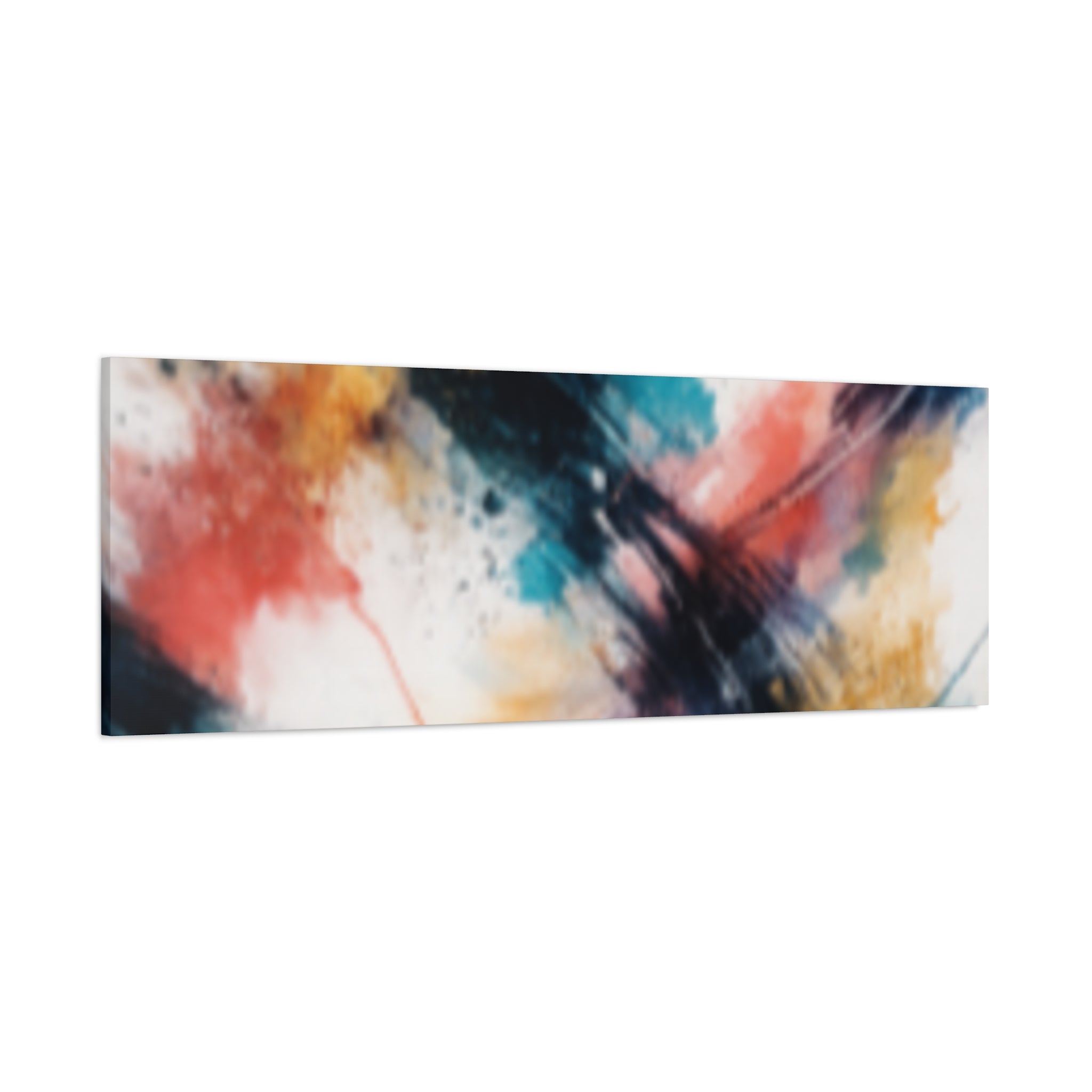 Abstract Color Splash Matte Canvas Print - Vibrant Modern Wall Art - Bedroom decor canvas