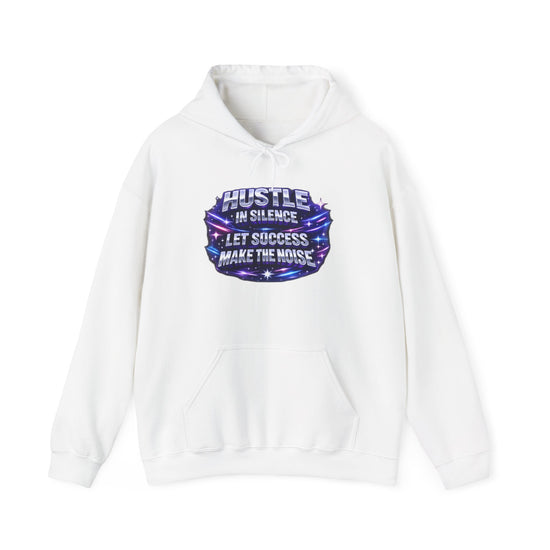 Hoodie - "Hustle in Silence, Let Success Make the Noise" Motivational Galaxy Hoodie