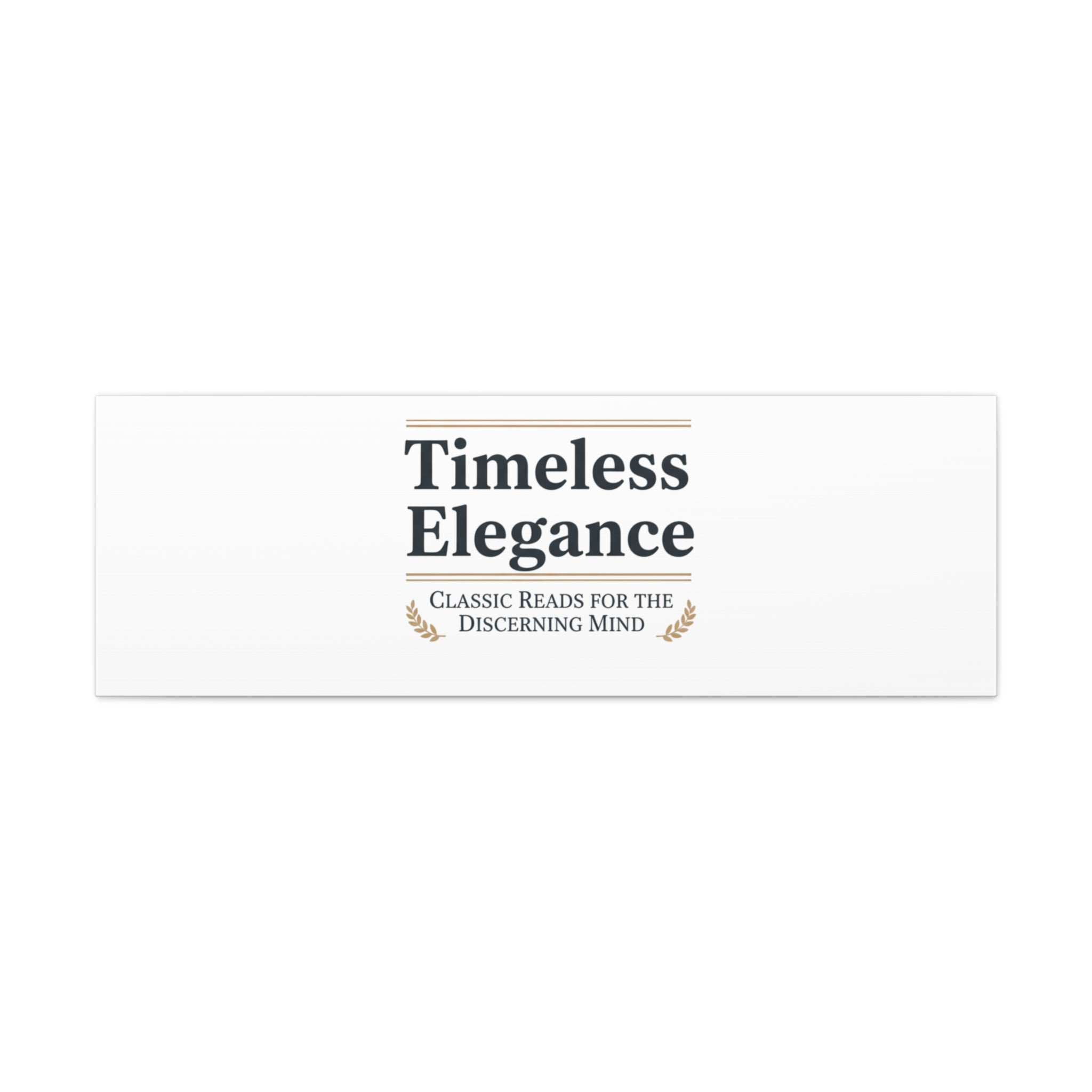 Timeless Elegance Canvas - Retro Serif Typography - Literary Aesthetic Luxury Canvas