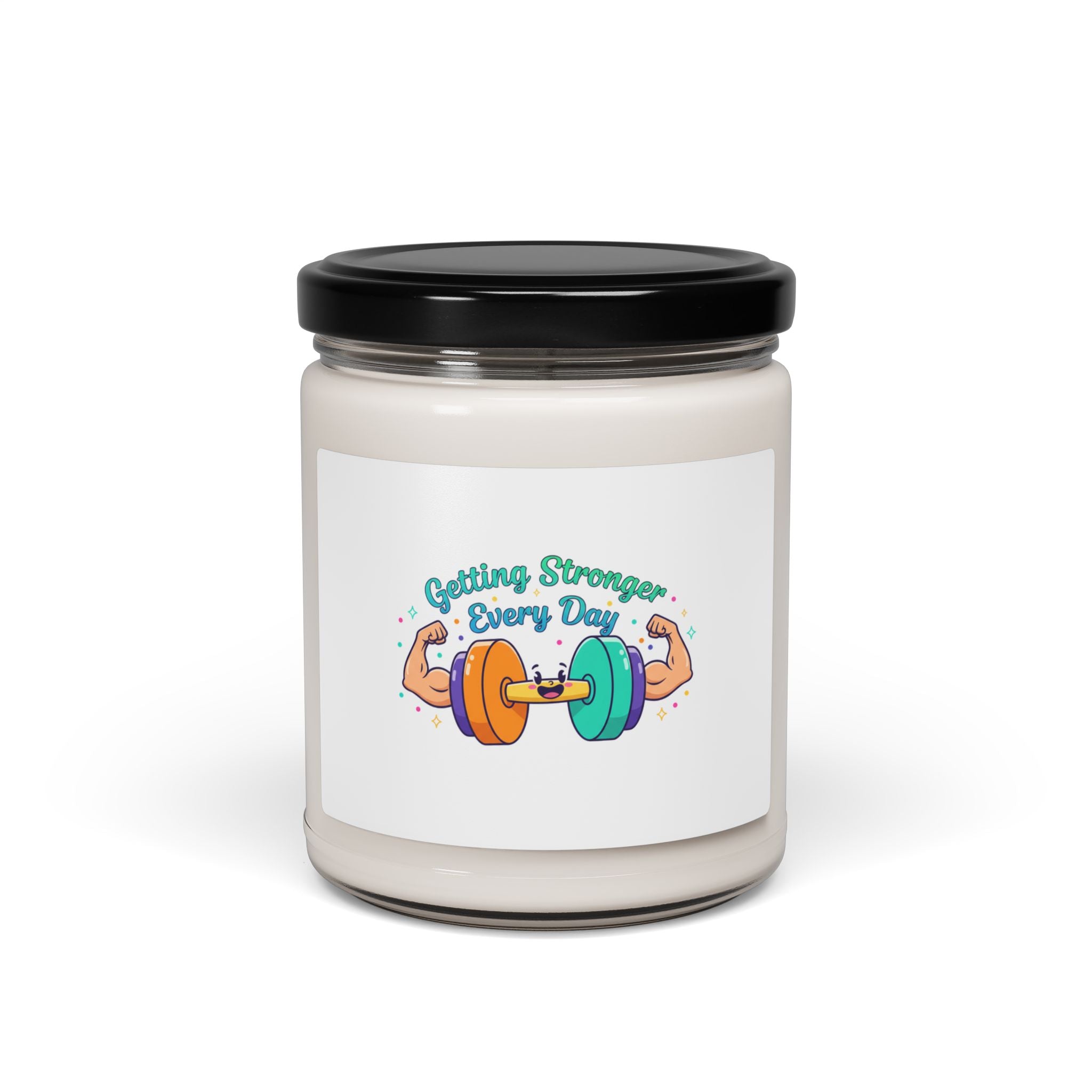 Getting Stronger Every Day Candle - Gymtimidation Start Small Motivation - Gym candle