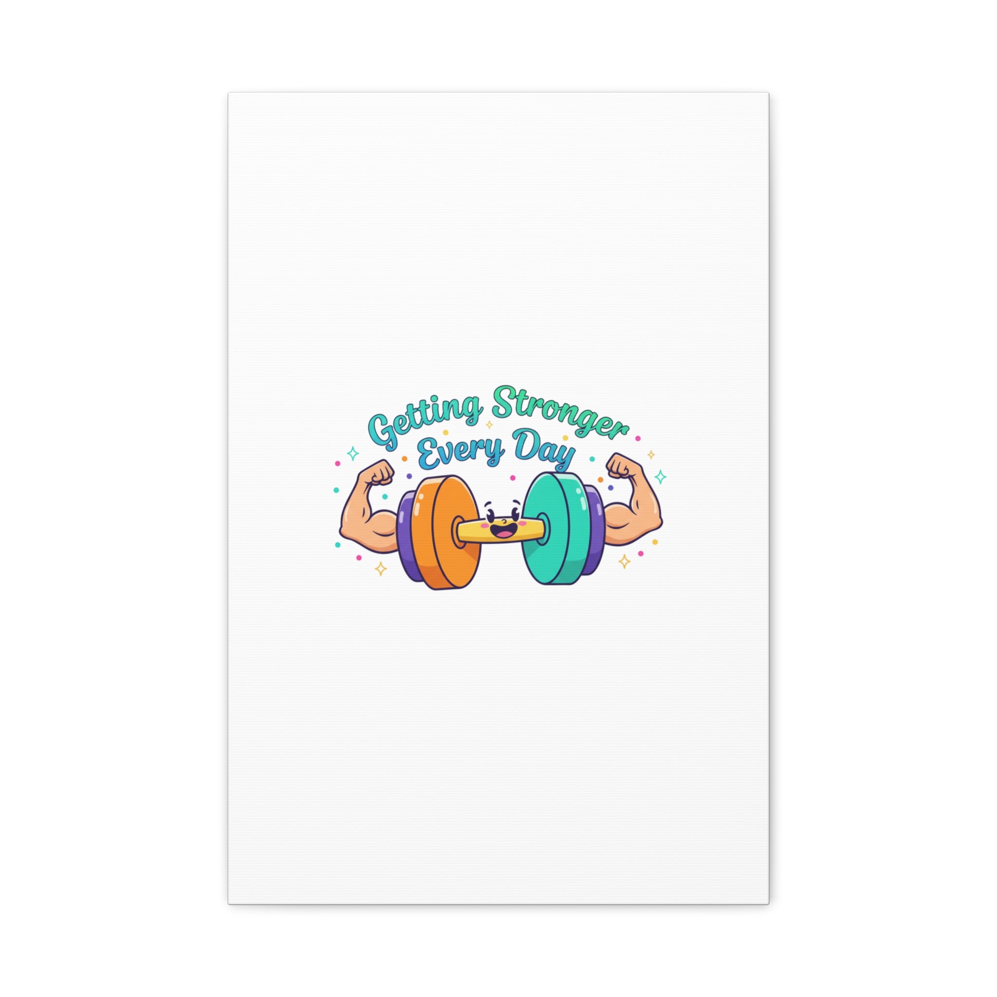 Getting Stronger Every Day Canvas - Gym Comeback -  Start Small Fitness Art Gym fitness Canvas