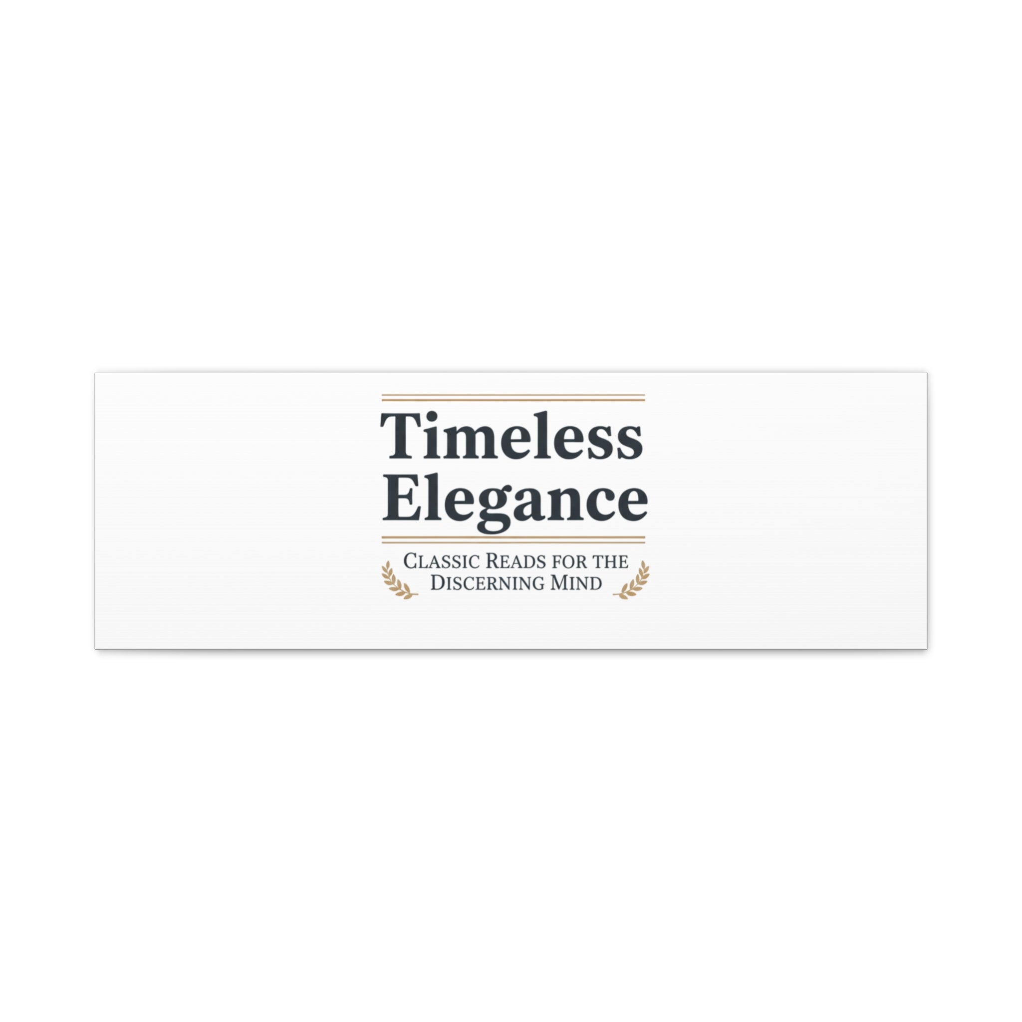 Timeless Elegance Canvas - Retro Serif Typography - Literary Aesthetic Luxury Canvas