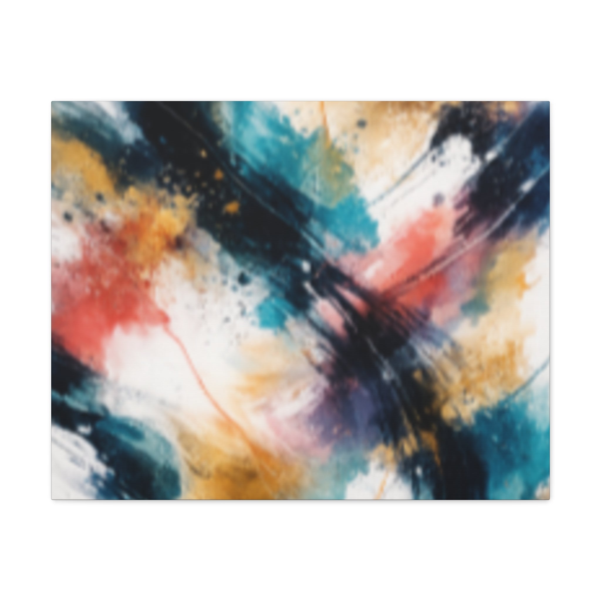 Abstract Color Splash Matte Canvas Print - Vibrant Modern Wall Art - Bedroom decor canvas