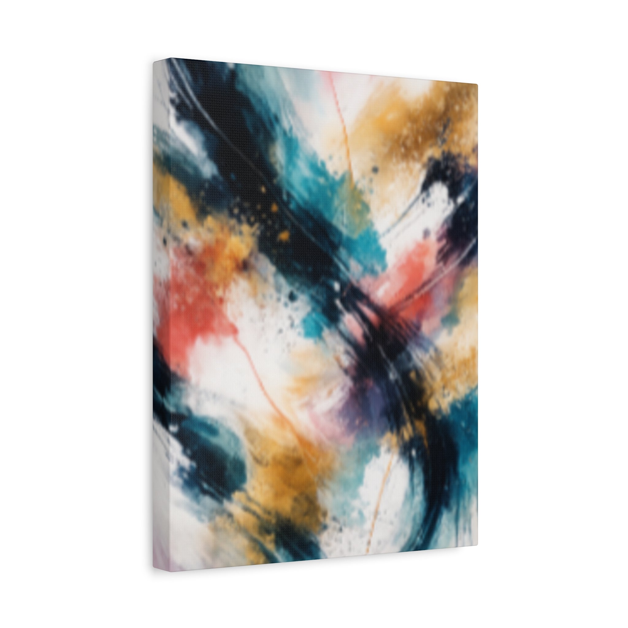 Abstract Color Splash Matte Canvas Print - Vibrant Modern Wall Art - Bedroom decor canvas