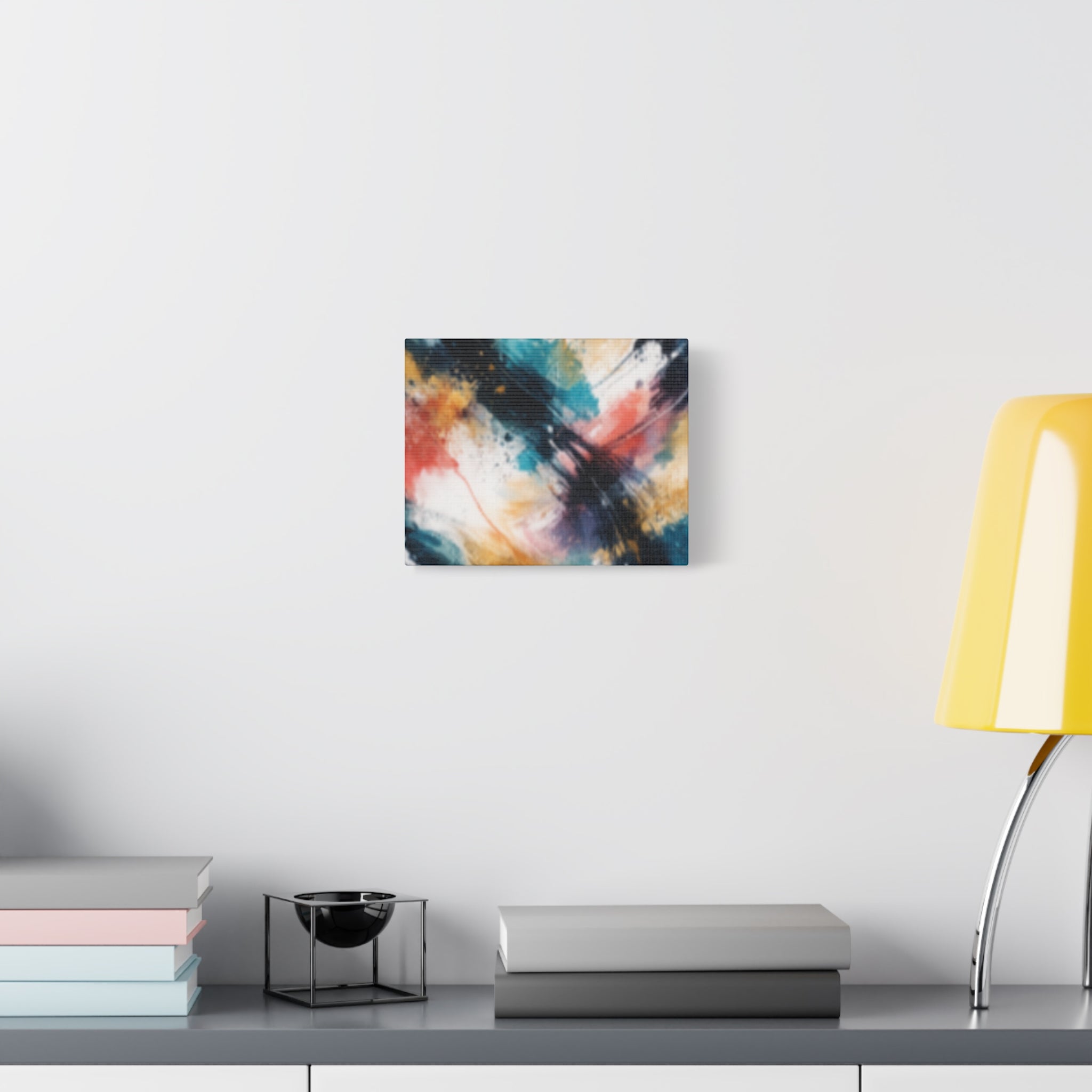 Abstract Color Splash Matte Canvas Print - Vibrant Modern Wall Art - Bedroom decor canvas