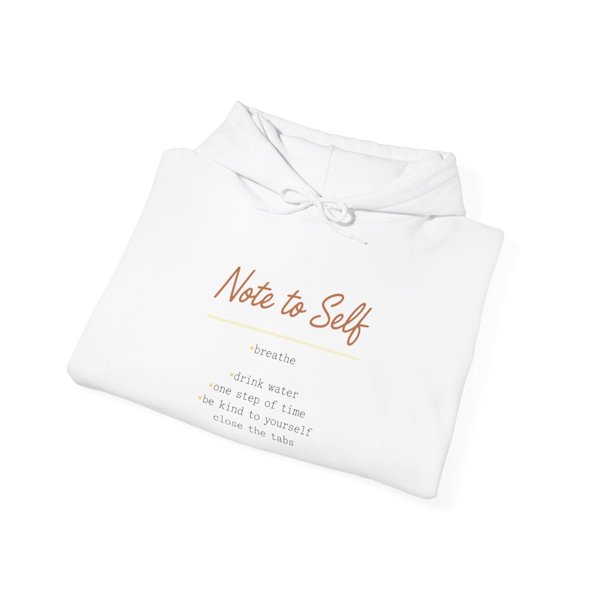 Note to Self Hoodie - Post it note Handwritten Reminder - Analogue Message Aesthetic