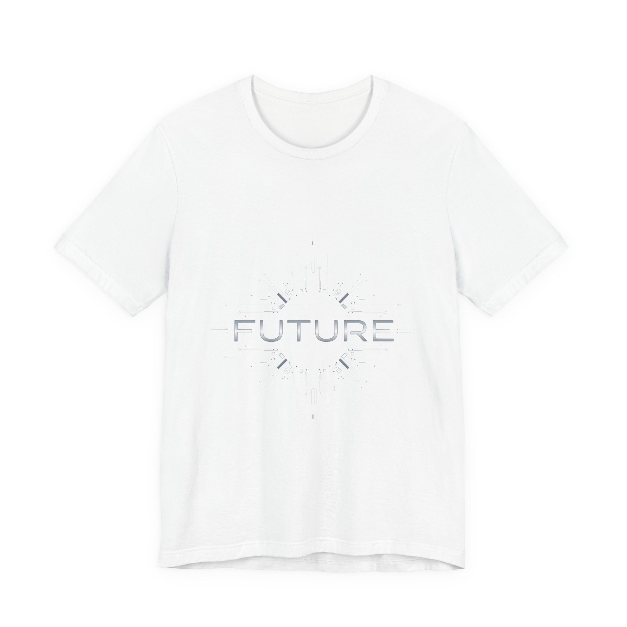 Future Tech T-Shirt – Futuristic Digital Design Minimal Style Tee
