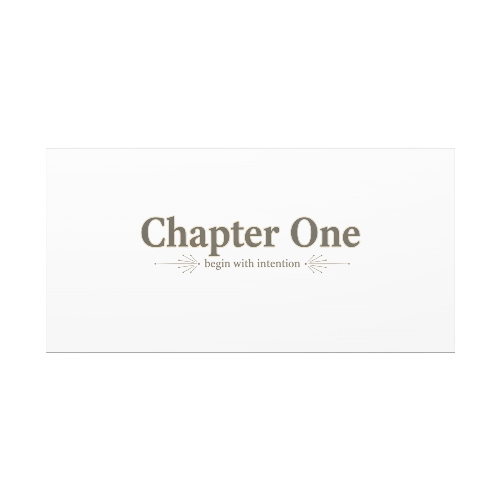 Chapter One Typography Canvas - Retro Serif Literary Aesthetic - Bookish and typography - Minimal Text canvas