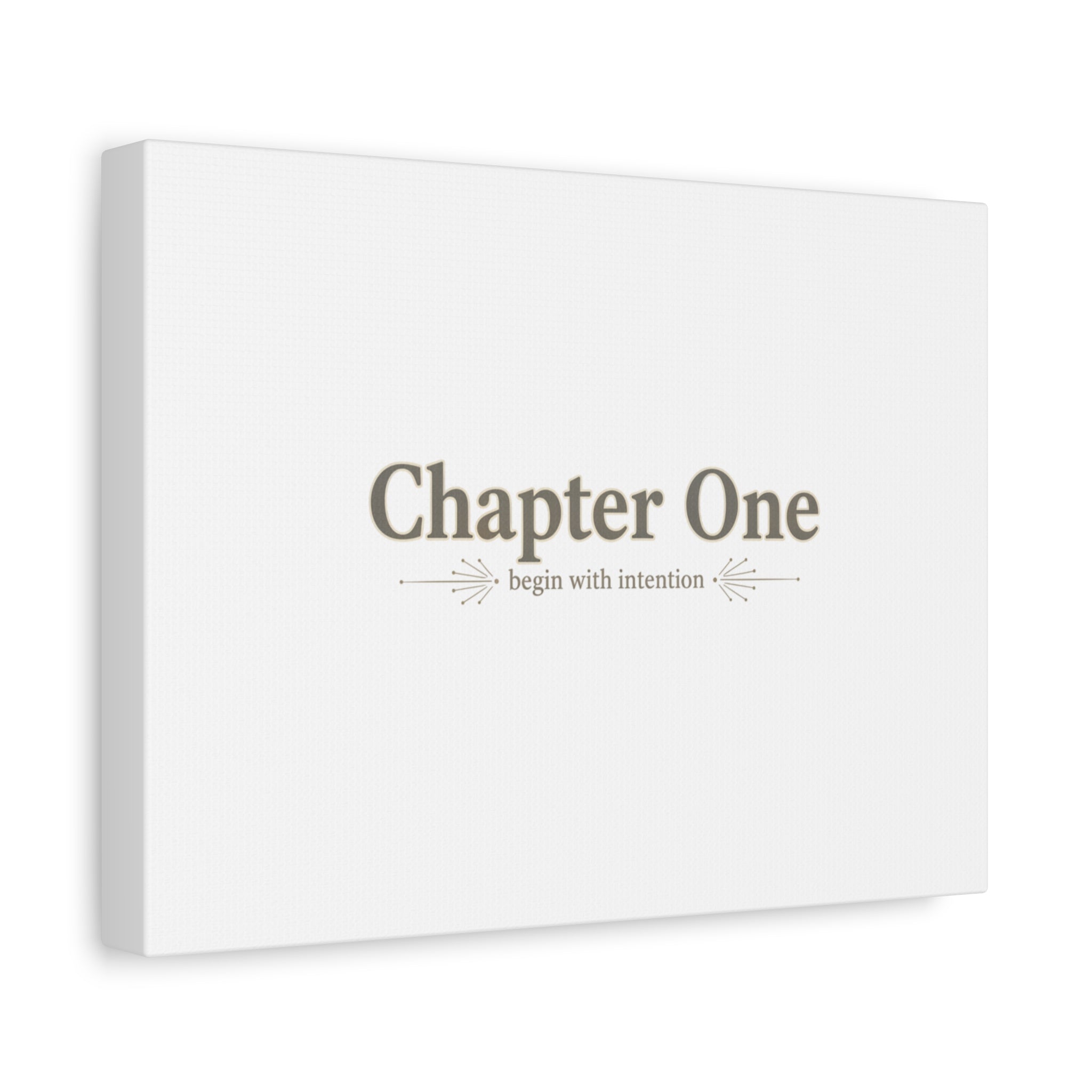 Chapter One Typography Canvas - Retro Serif Literary Aesthetic - Bookish and typography - Minimal Text canvas