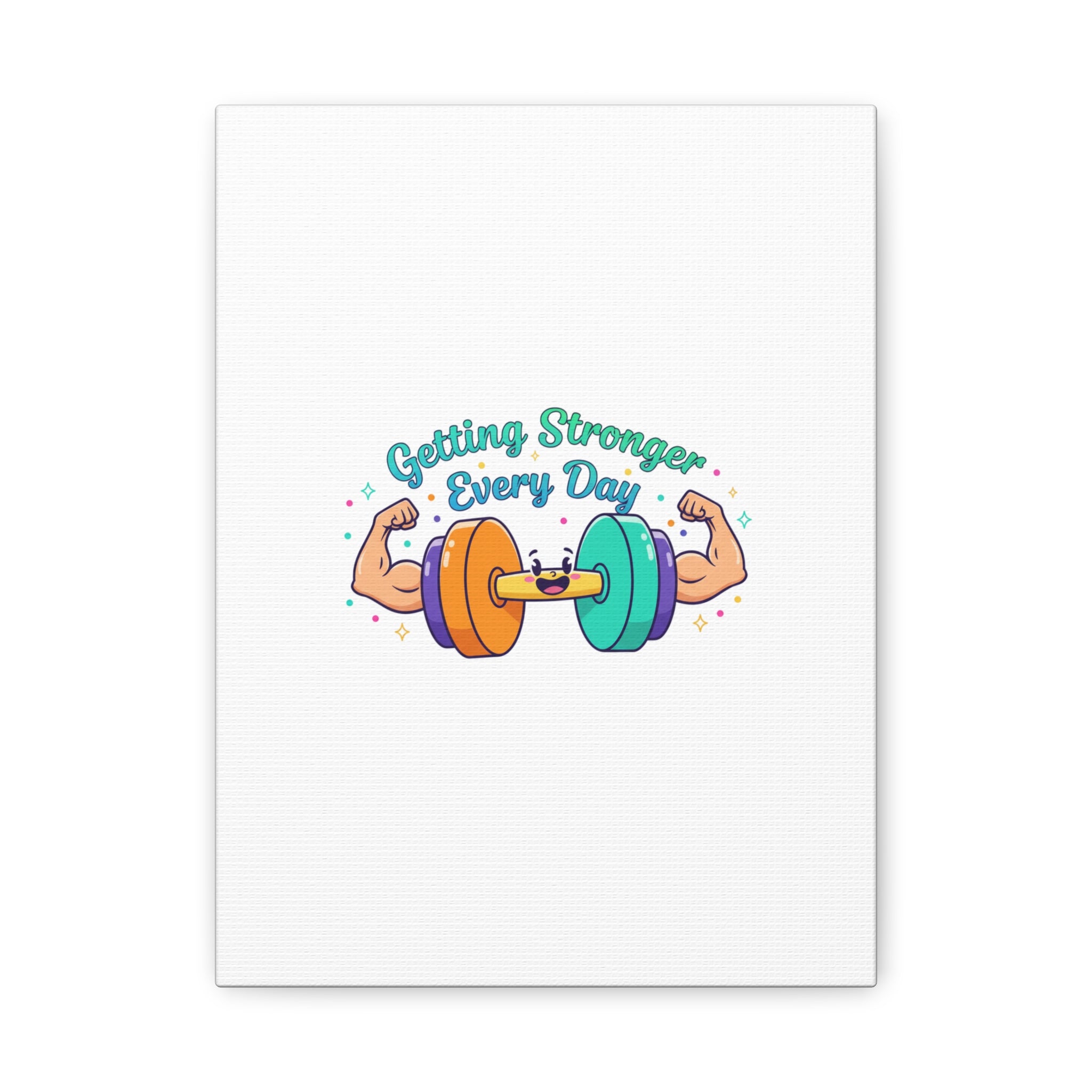 Getting Stronger Every Day Canvas - Gym Comeback -  Start Small Fitness Art Gym fitness Canvas
