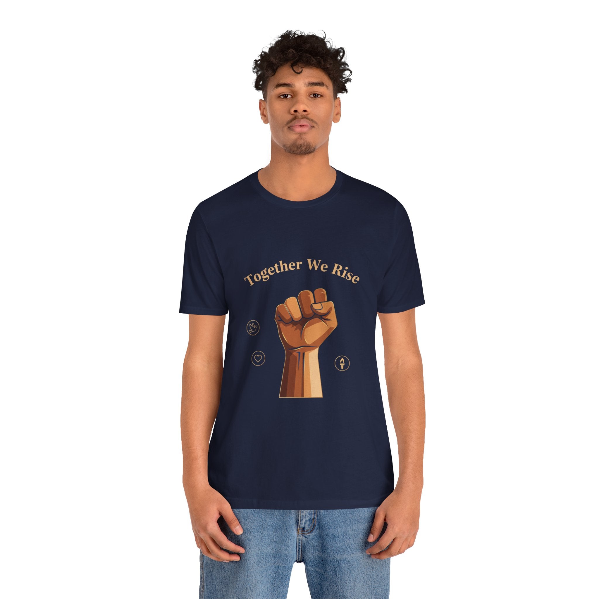 Together We Rise Fist Tee | MLK Day of Service, Community Unity