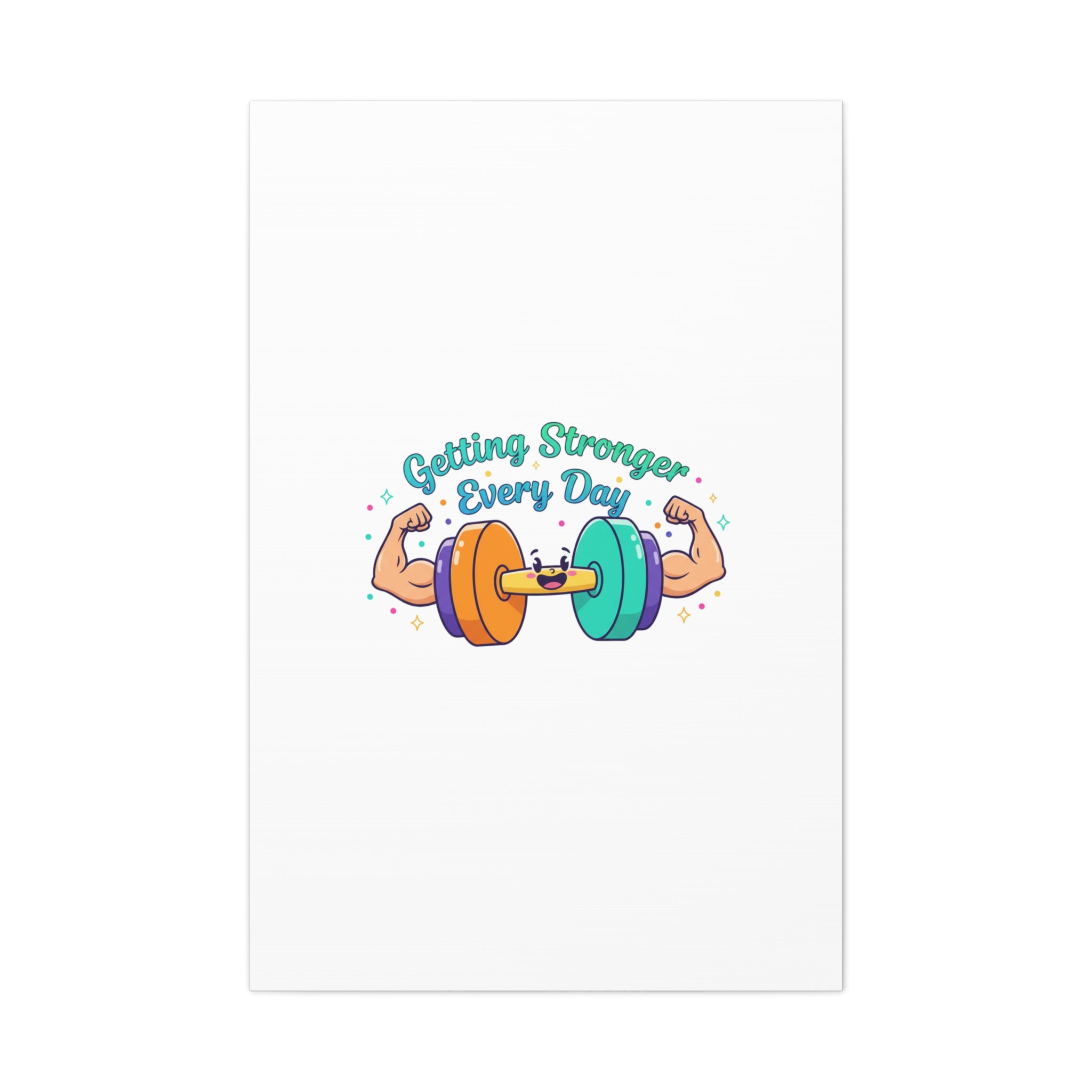 Getting Stronger Every Day Canvas - Gym Comeback -  Start Small Fitness Art Gym fitness Canvas
