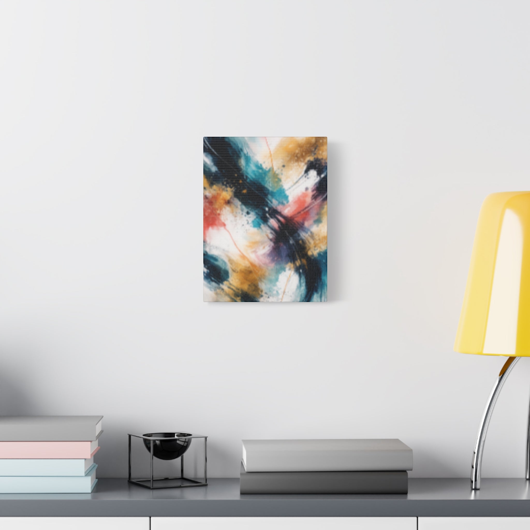 Abstract Color Splash Matte Canvas Print - Vibrant Modern Wall Art - Bedroom decor canvas