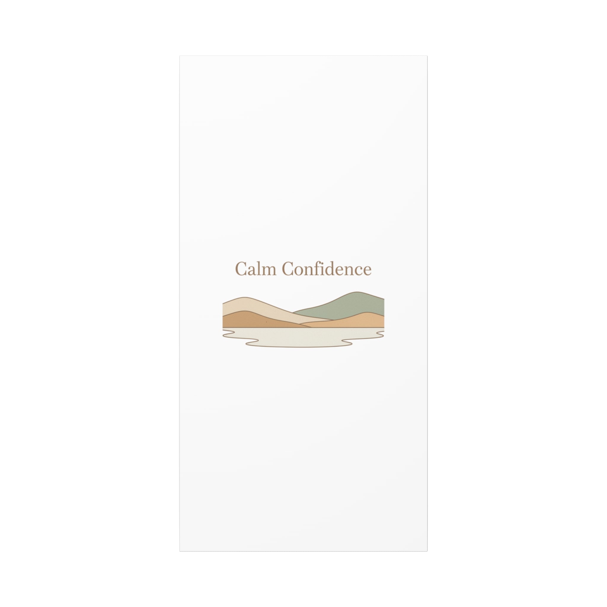 Calm Confidence minimalist landscape Canvas | quiet luxury, neutral minimalist