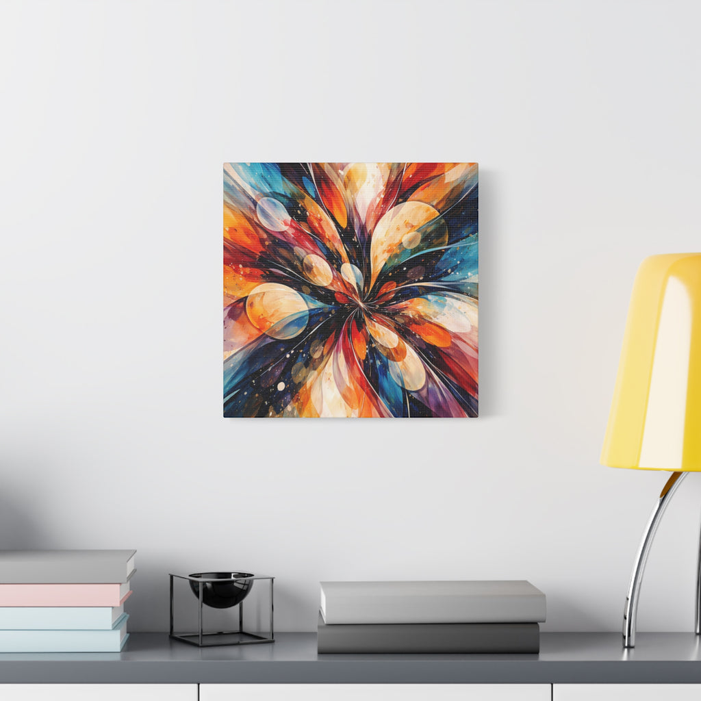 Colorful Abstract Wall Art Canvas – Modern Vibrant Home Decor Painting - Matte Canvas Stretched, 1.25"