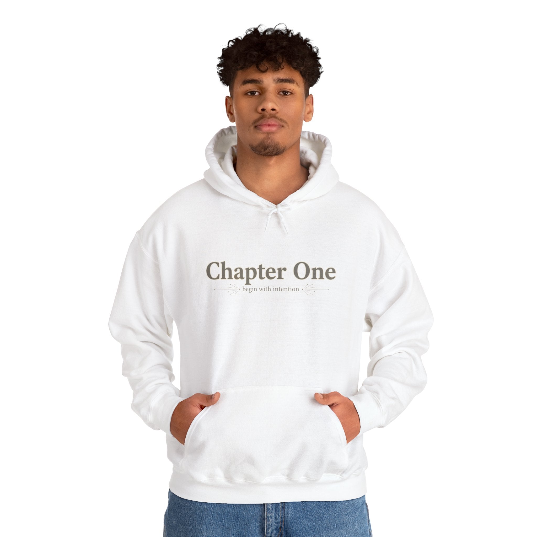 Chapter One Hoodie | serif font shirt, literary aesthetic design