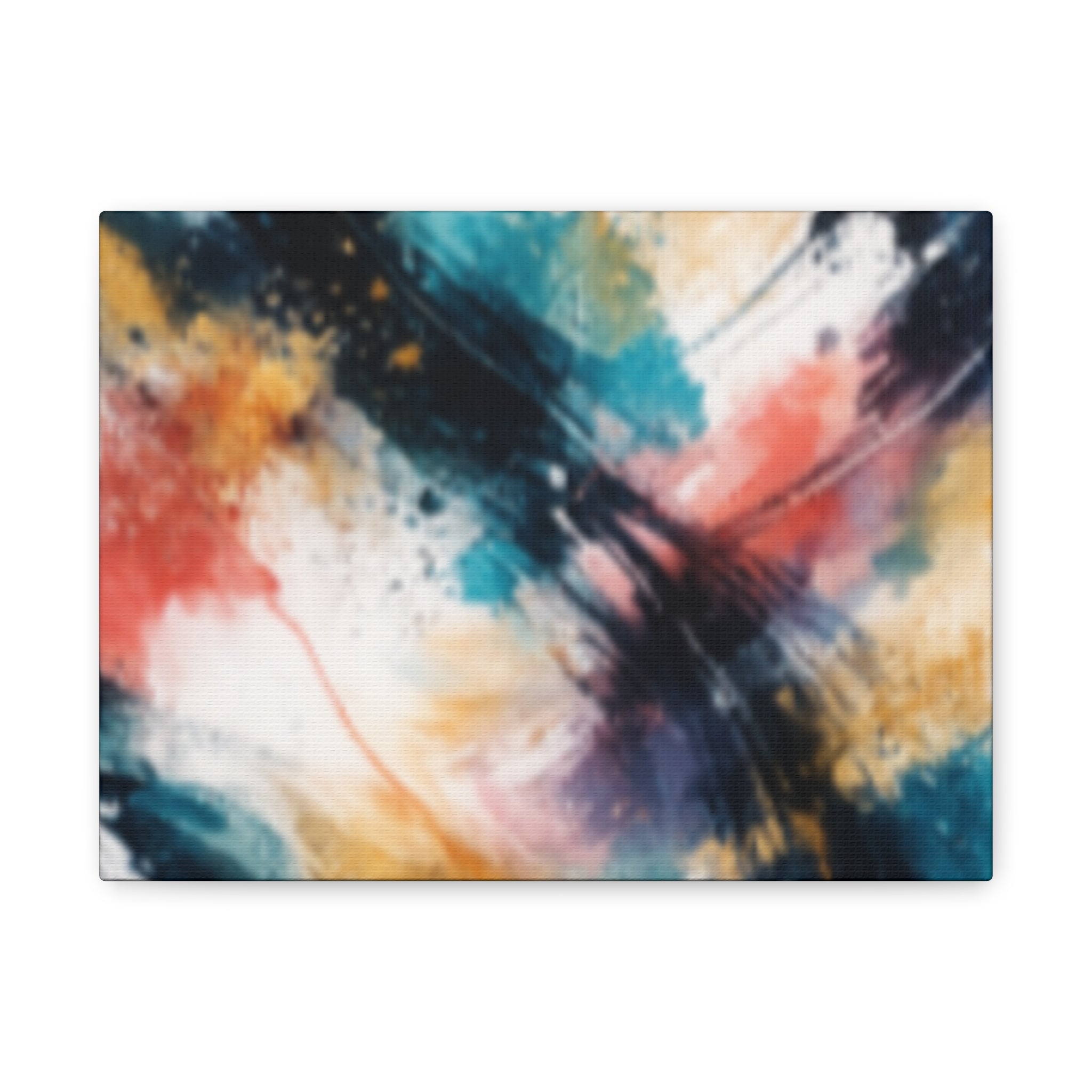 Abstract Color Splash Matte Canvas Print - Vibrant Modern Wall Art - Bedroom decor canvas