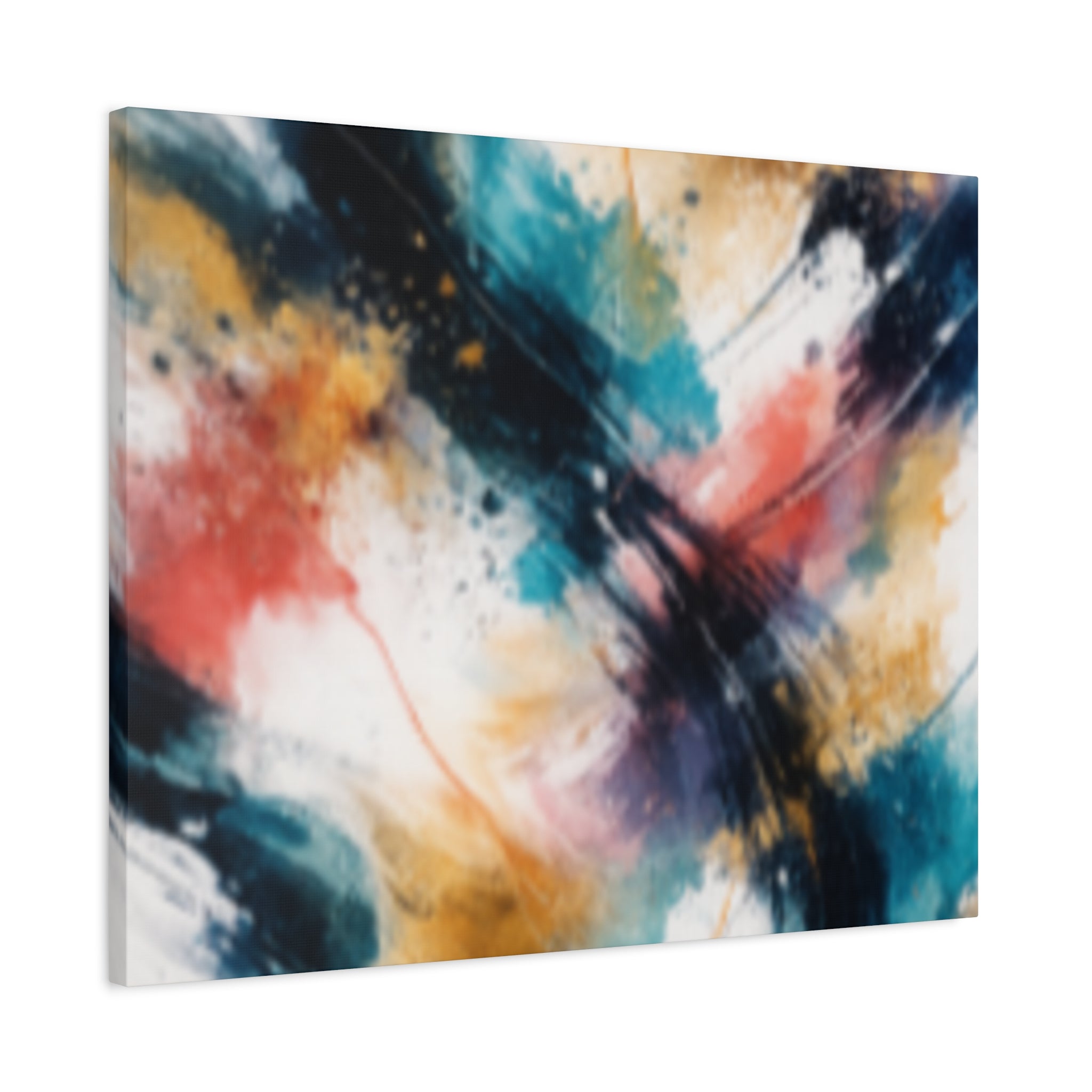 Abstract Color Splash Matte Canvas Print - Vibrant Modern Wall Art - Bedroom decor canvas