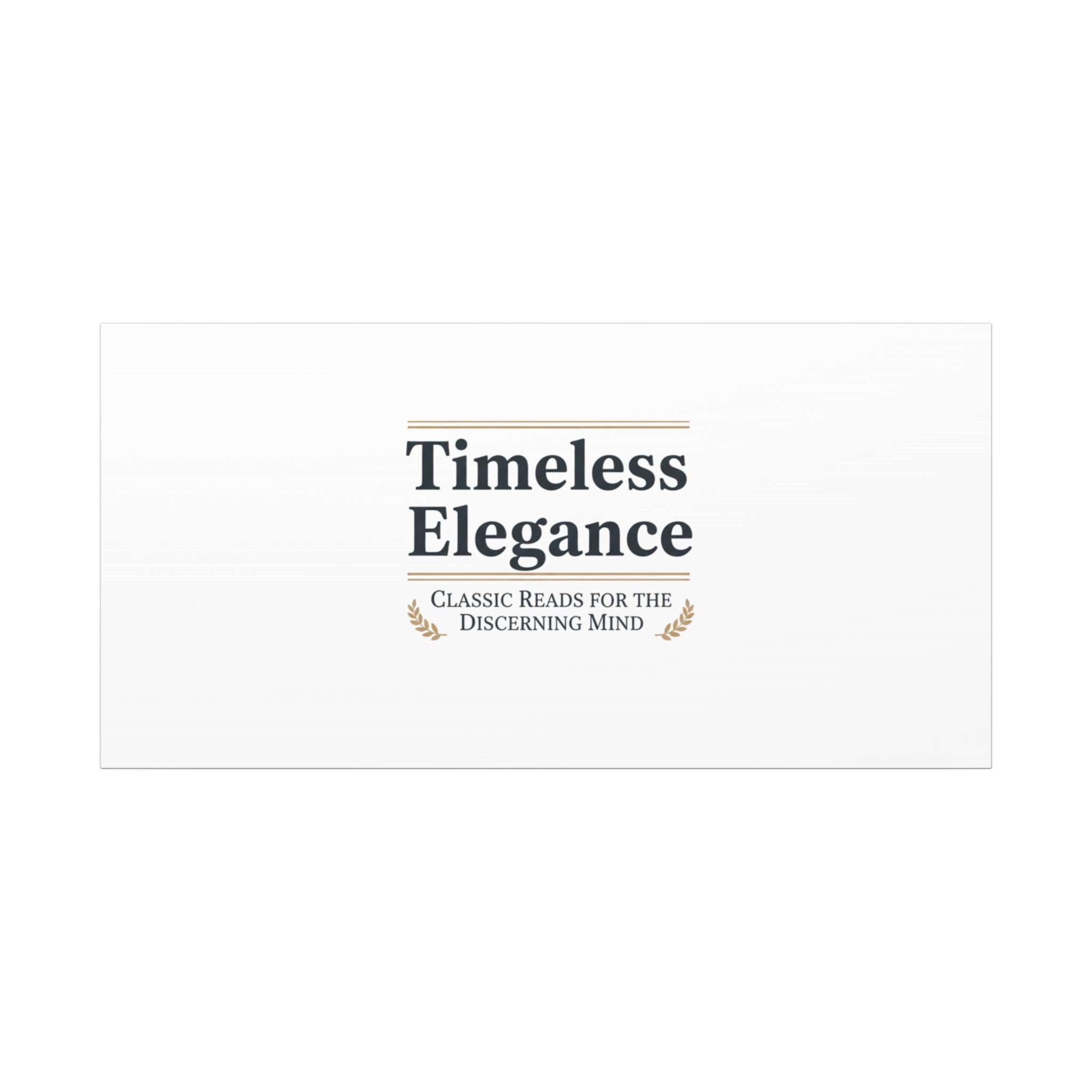 Timeless Elegance Canvas - Retro Serif Typography - Literary Aesthetic Luxury Canvas