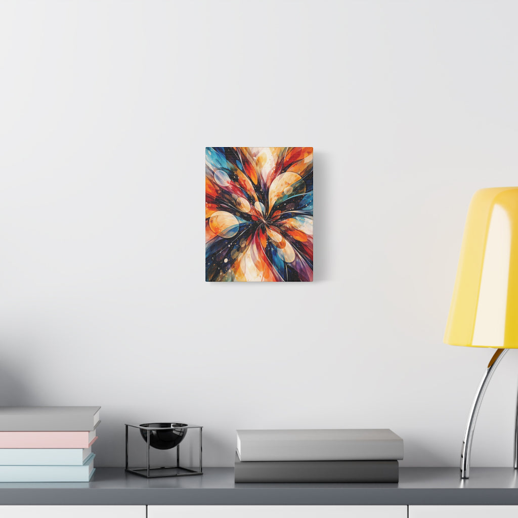 Colorful Abstract Wall Art Canvas – Modern Vibrant Home Decor Painting - Matte Canvas Stretched, 1.25"