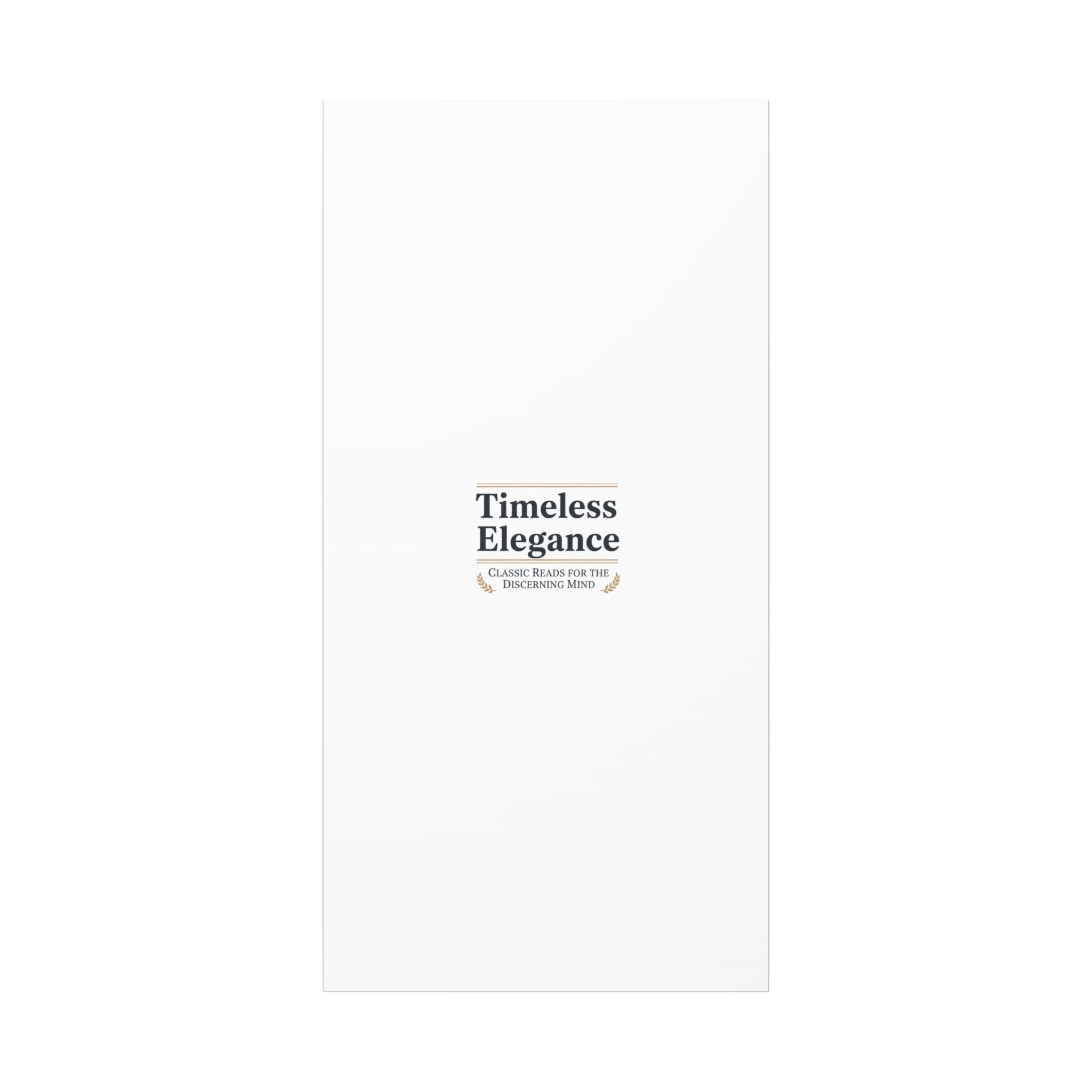 Timeless Elegance Canvas - Retro Serif Typography - Literary Aesthetic Luxury Canvas