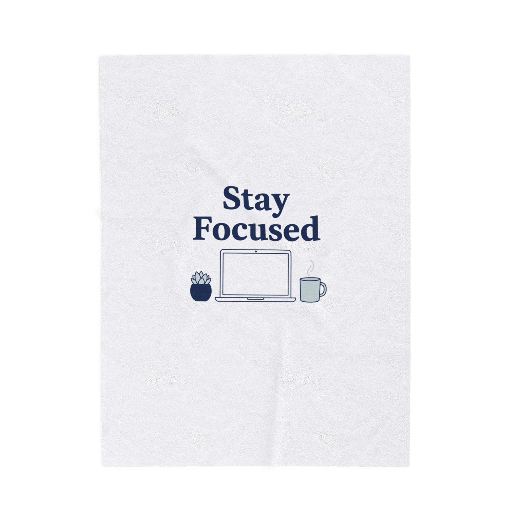 Stay Focused Blanket | WFH Productivity, Minimal Home Office Throw