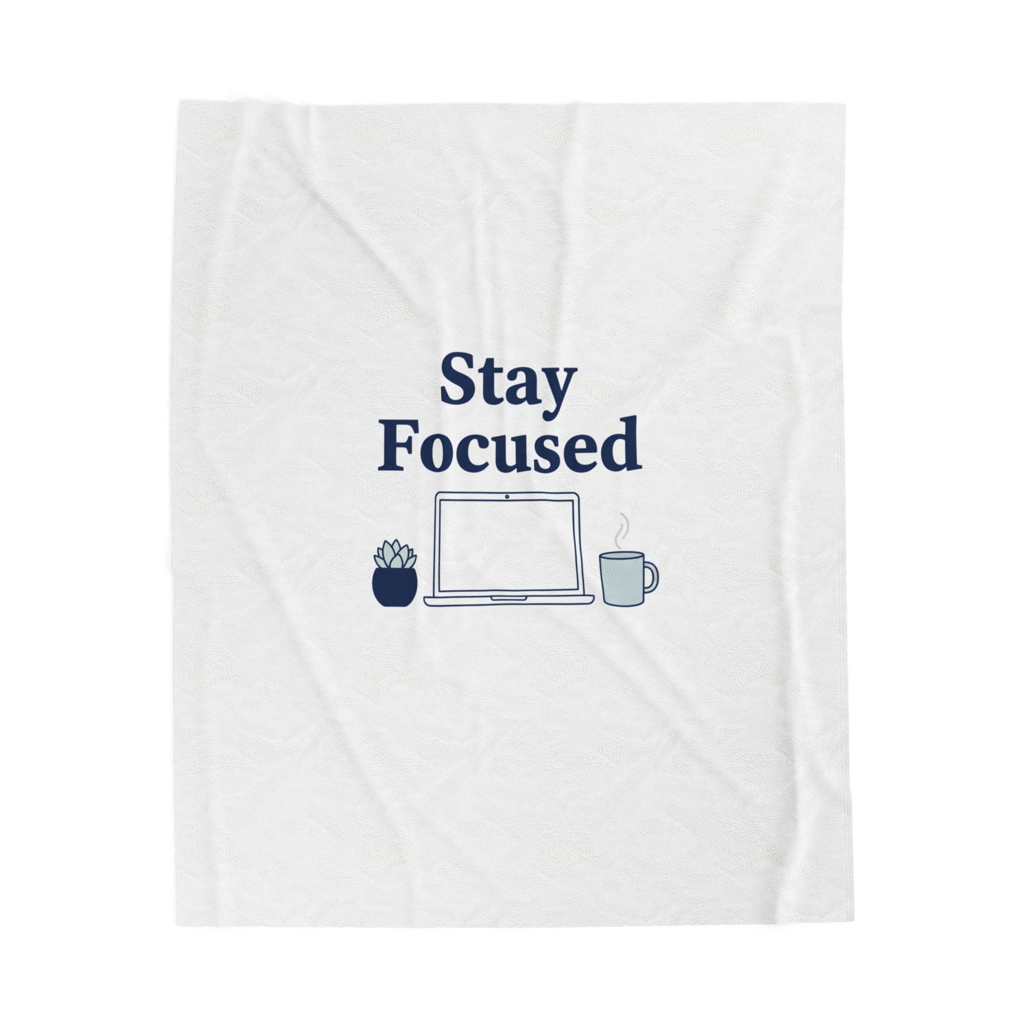 Stay Focused Blanket | WFH Productivity, Minimal Home Office Throw