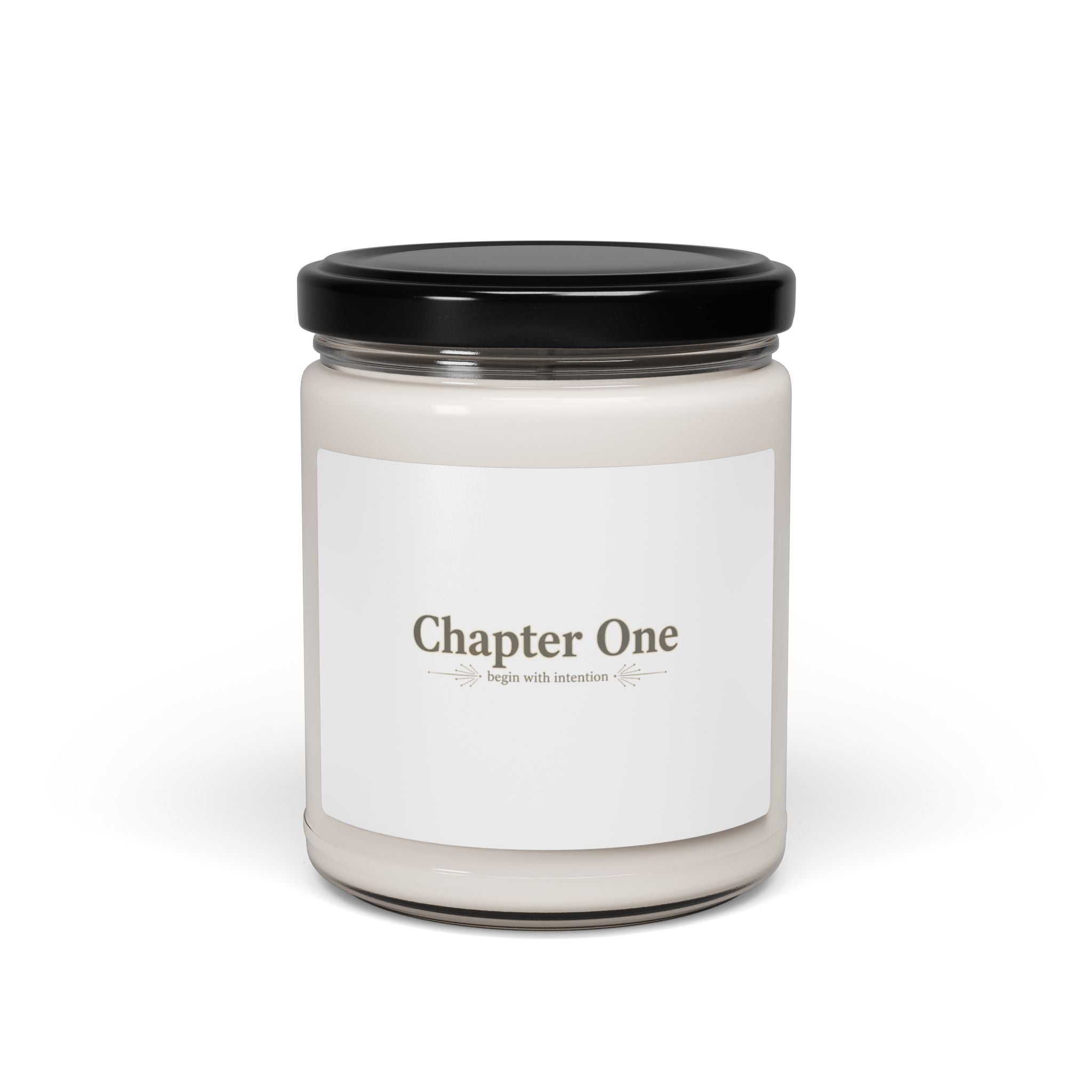 Chapter One Serif Wordmark Candle - Soy Candle Literary Aesthetic - Bookish Candle