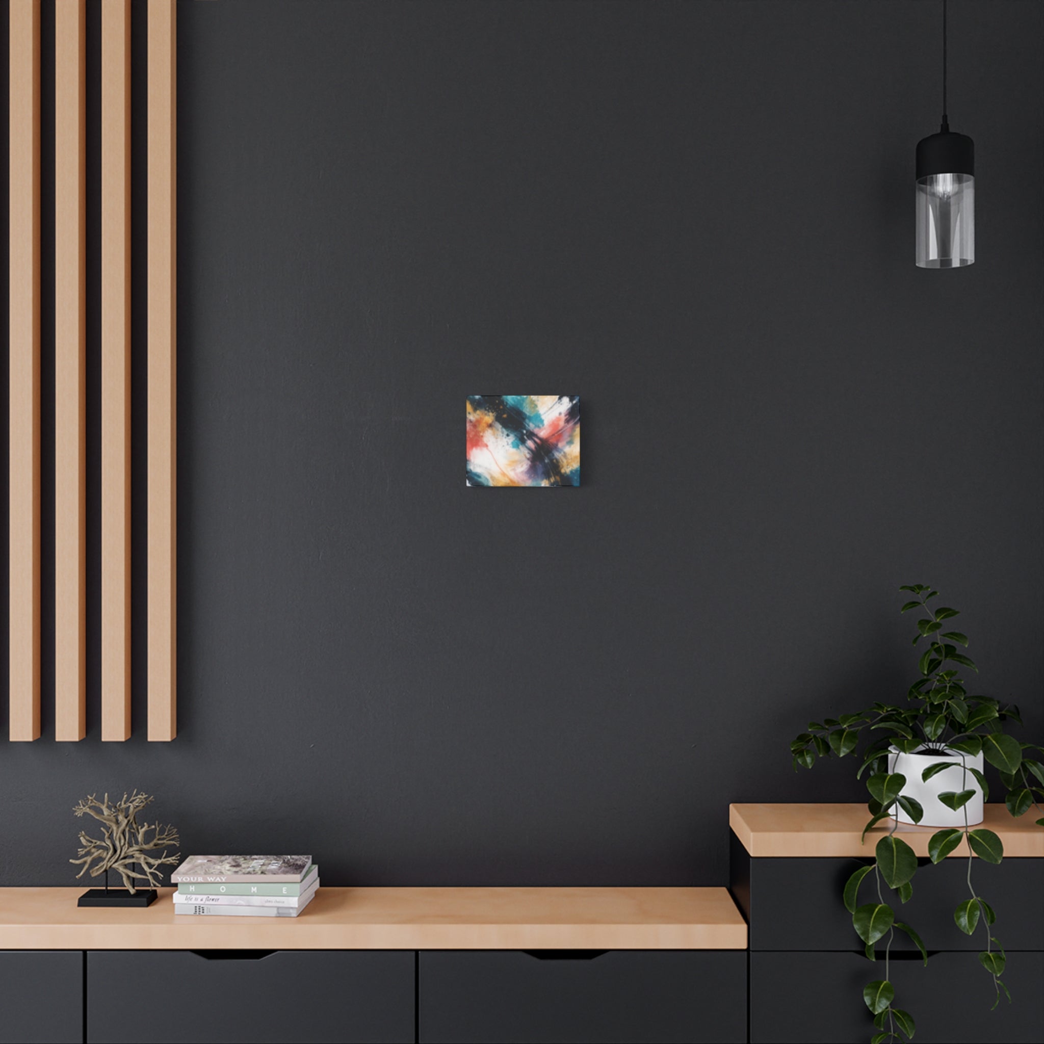 Abstract Color Splash Matte Canvas Print - Vibrant Modern Wall Art - Bedroom decor canvas