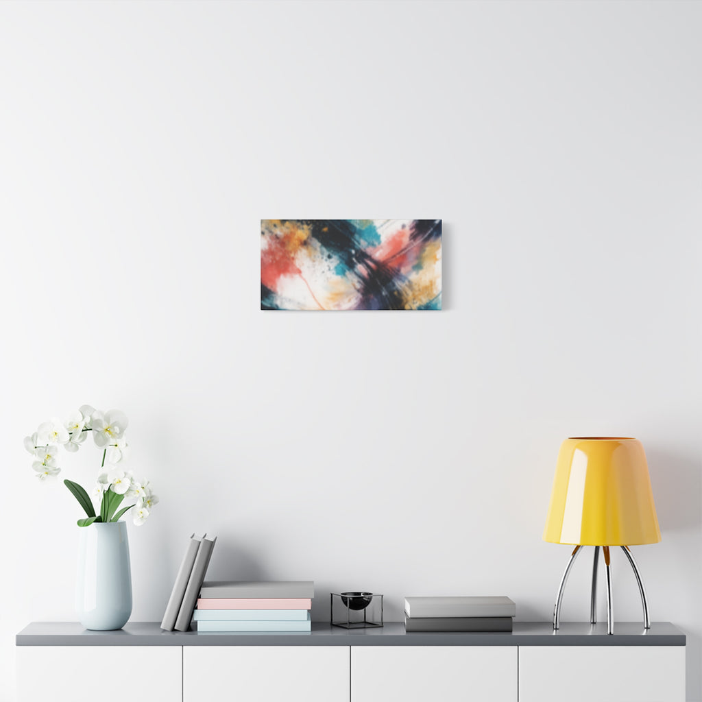 Abstract Color Splash Matte Canvas Print - Vibrant Modern Wall Art - Bedroom decor canvas