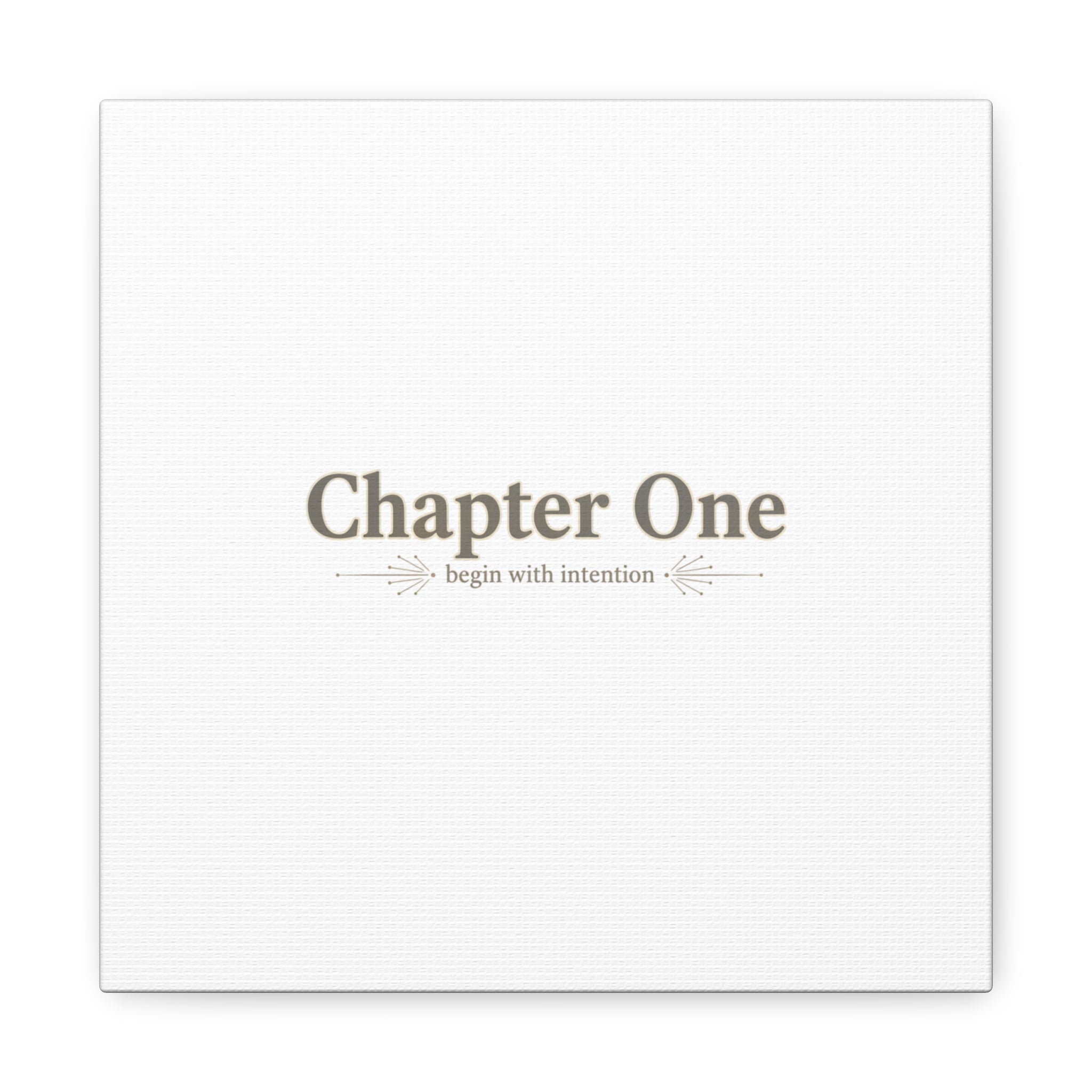 Chapter One Typography Canvas - Retro Serif Literary Aesthetic - Bookish and typography - Minimal Text canvas