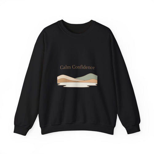 Calm Confidence minimalist landscape Crewneck Sweatshirt | quiet luxury, neutral minimalist
