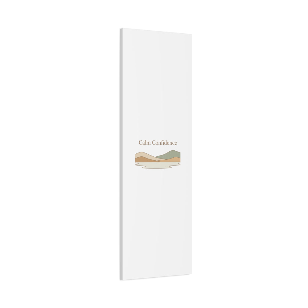 Calm Confidence minimalist landscape Canvas | quiet luxury, neutral minimalist