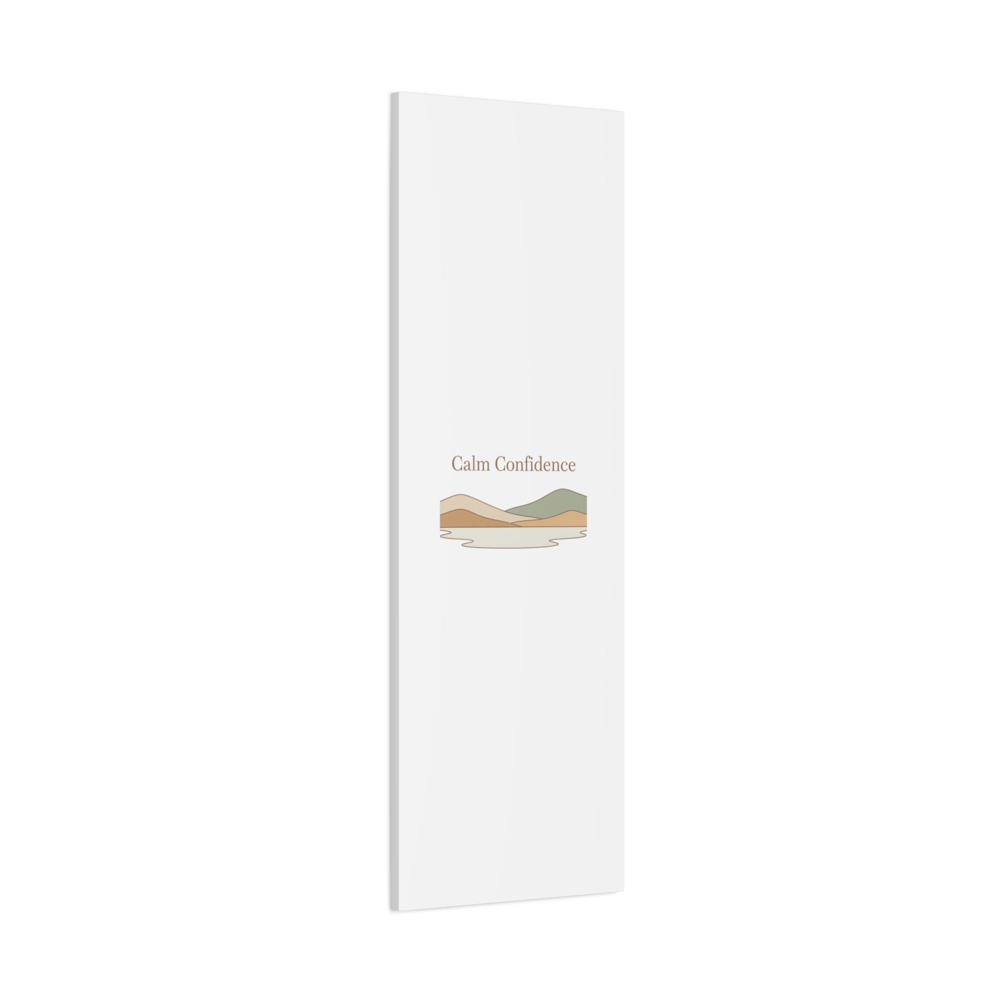 Calm Confidence minimalist landscape Canvas | quiet luxury, neutral minimalist