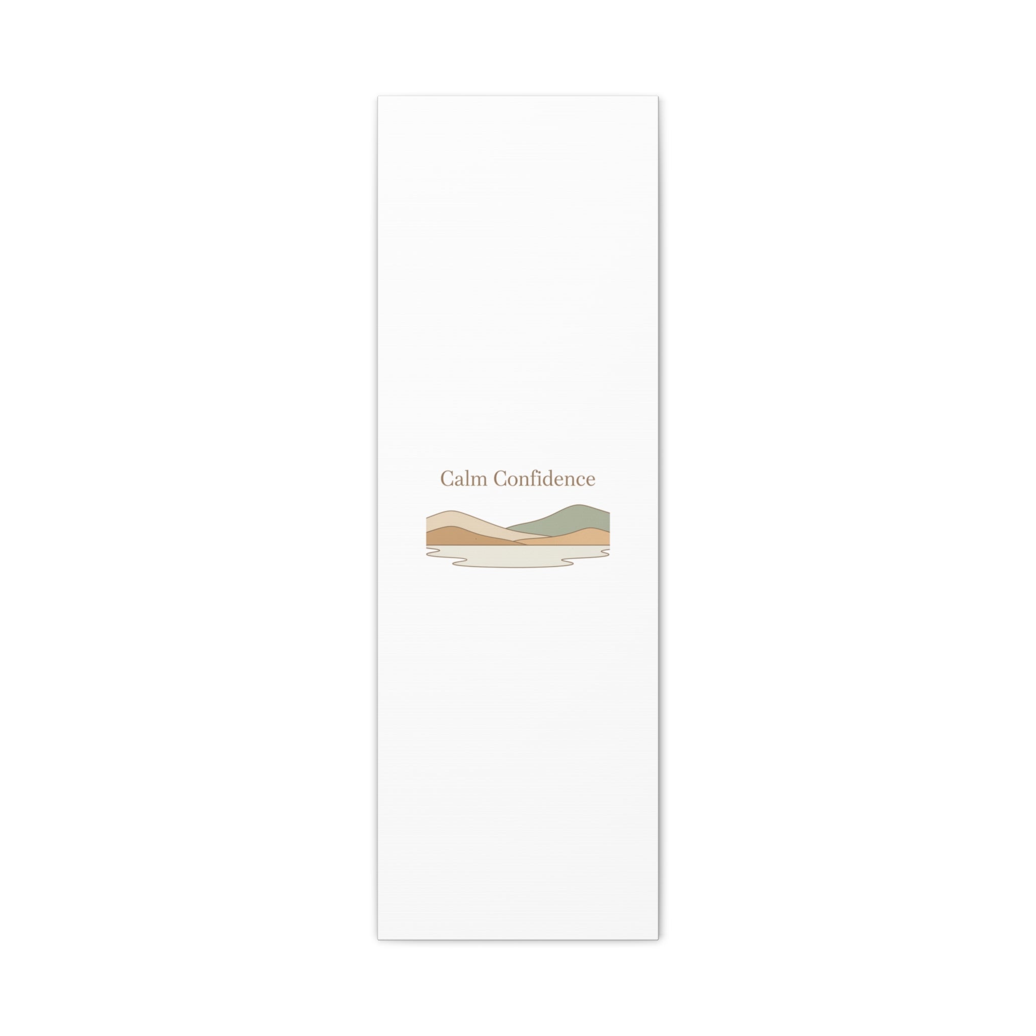 Calm Confidence minimalist landscape Canvas | quiet luxury, neutral minimalist