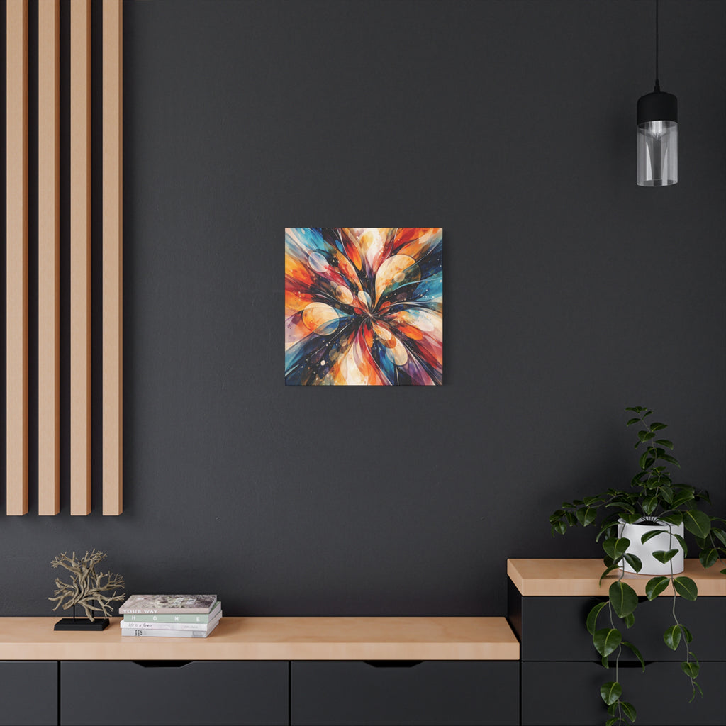 Colorful Abstract Wall Art Canvas – Modern Vibrant Home Decor Painting - Matte Canvas Stretched, 1.25"